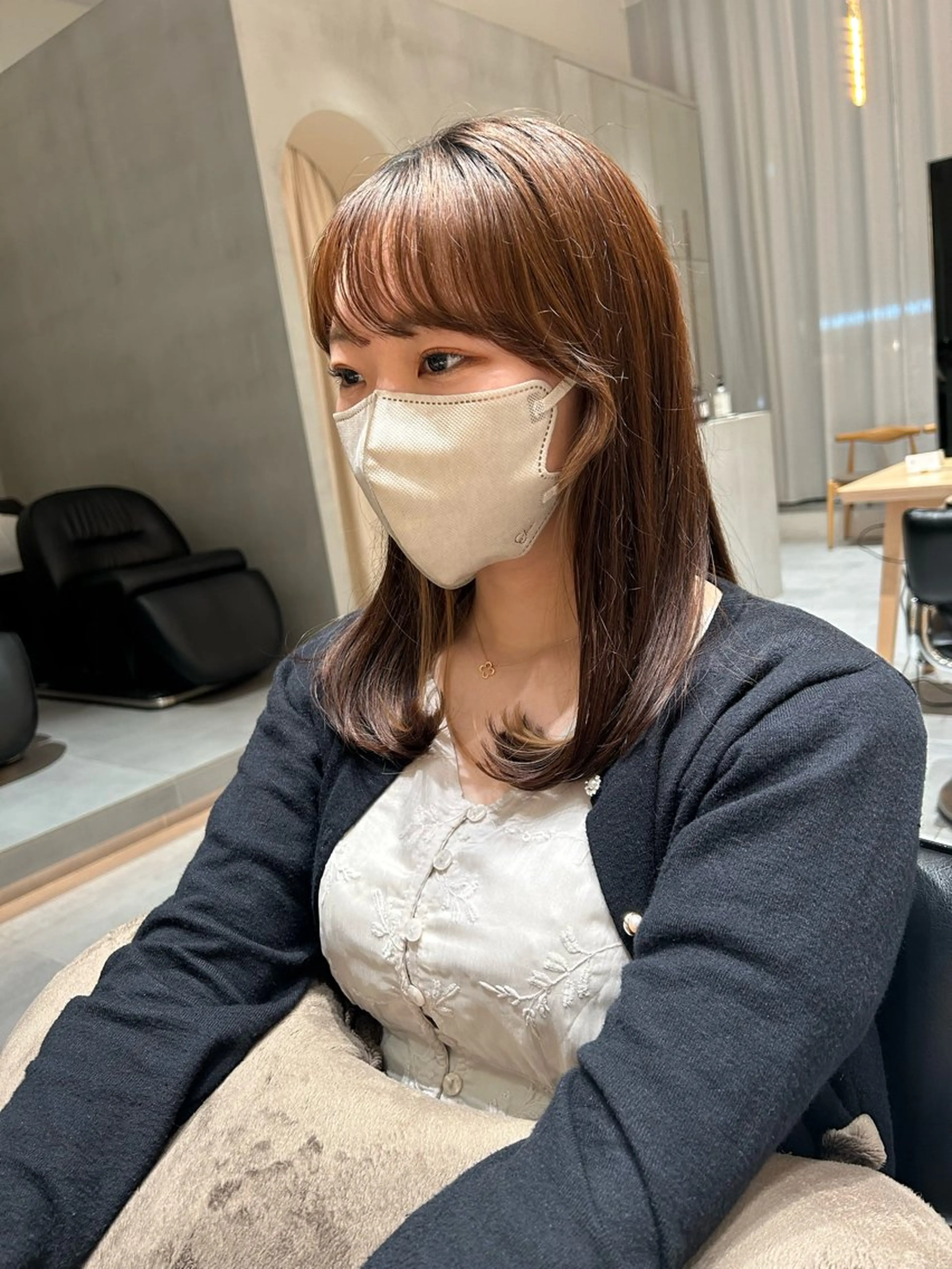 セミロング カラー 風香🪼レイヤー /透明感カラーのヘアスタイル