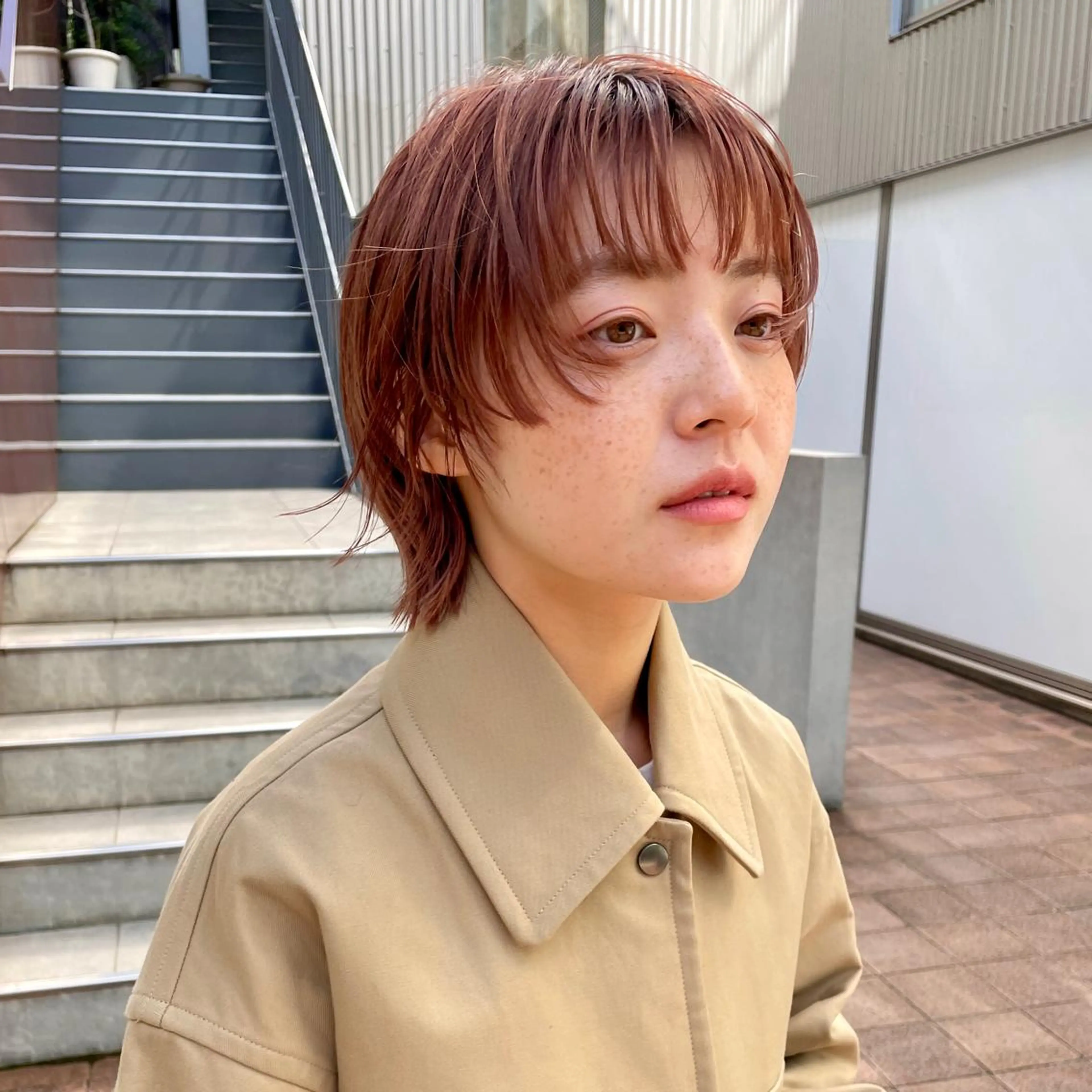 ショート カラー カット ヘアカラー トリートメント ボブ/レイヤー/ケア パーマ/リュウタのヘアスタイル