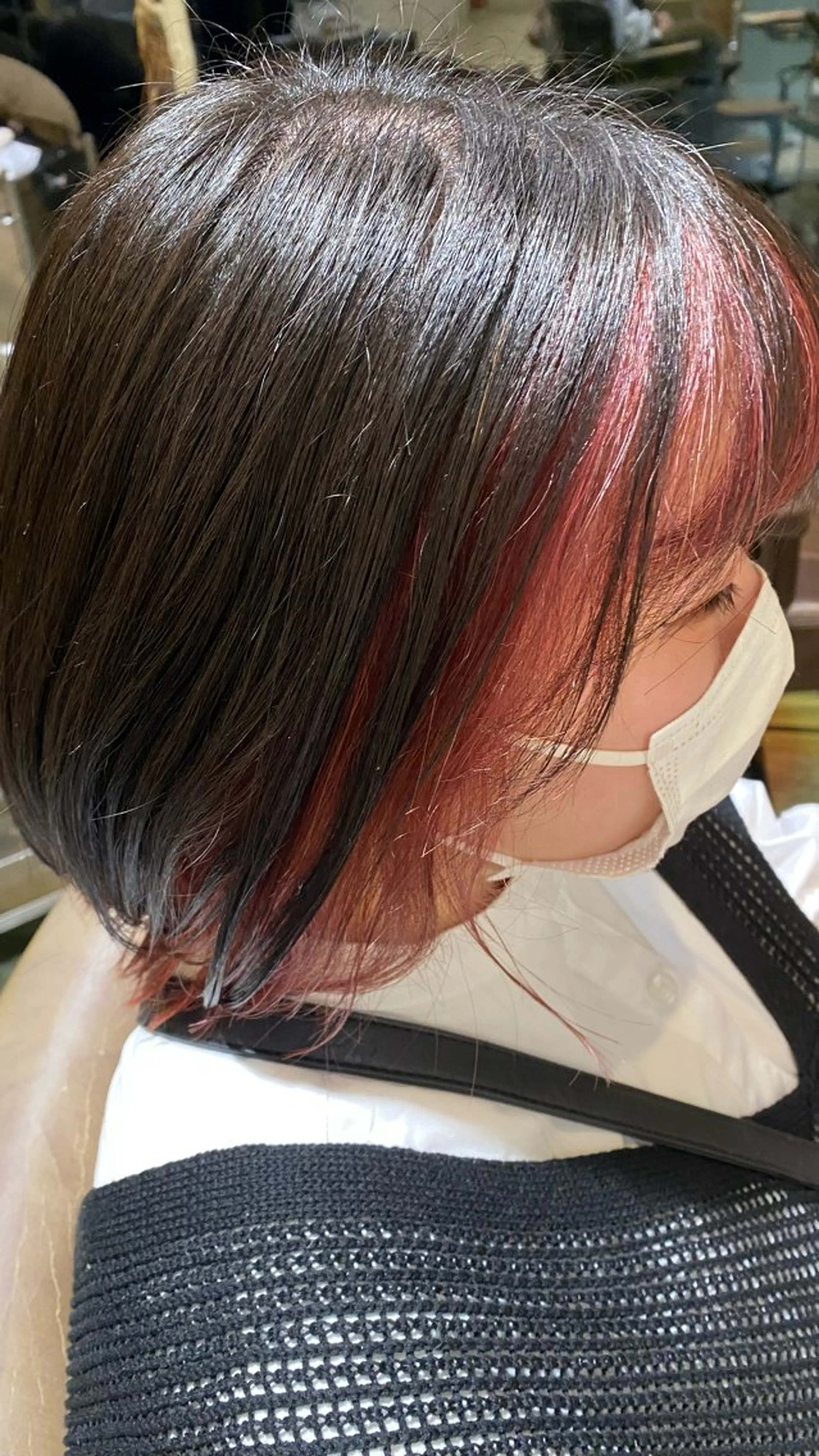 カラー ピンクカラー カット ヘアカラー 片岡 令夏のヘアスタイル