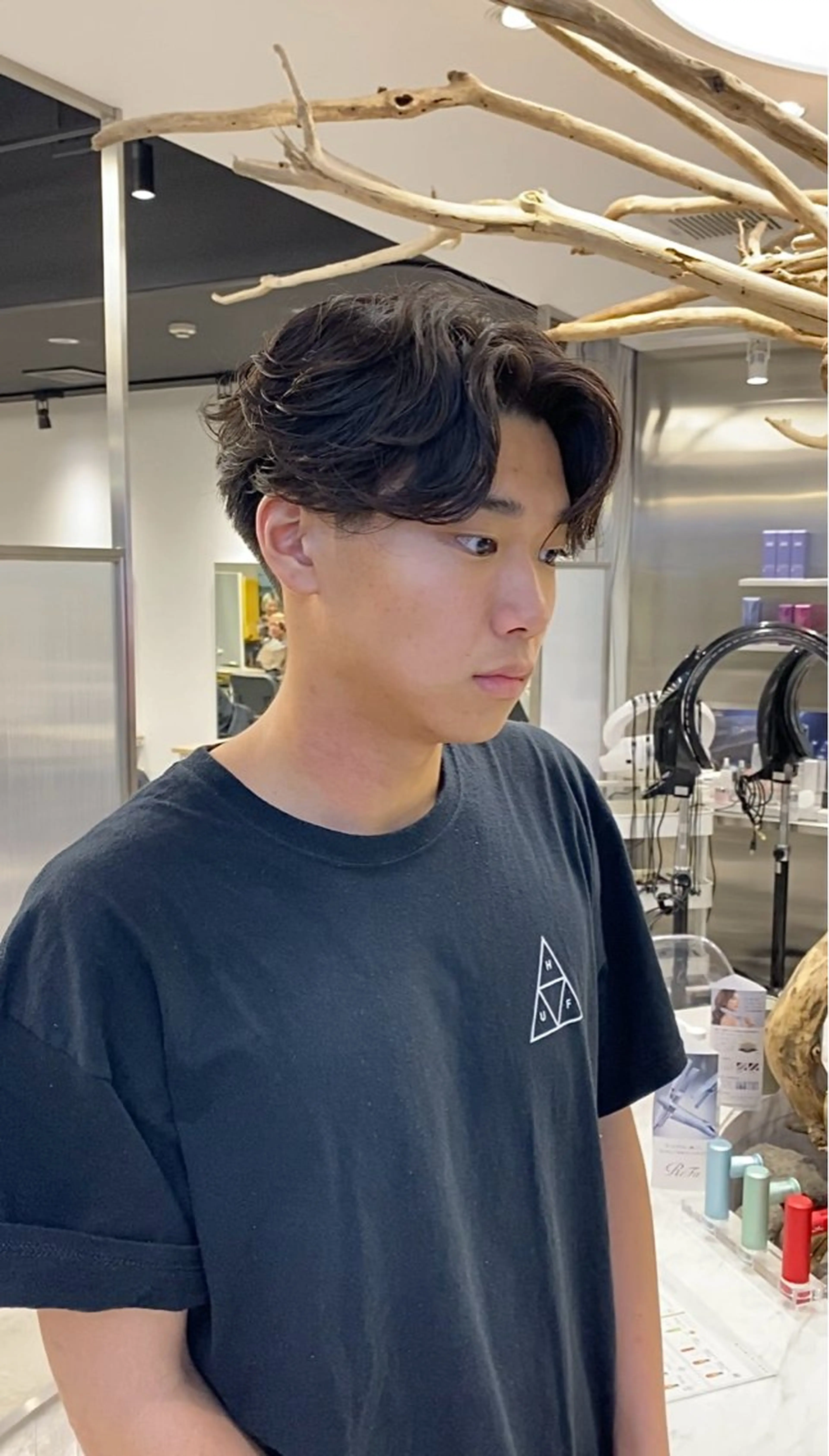 パーマ メンズ カット パーマ シャドウパーマ/ ルーズパーマ/メンズのヘアスタイル