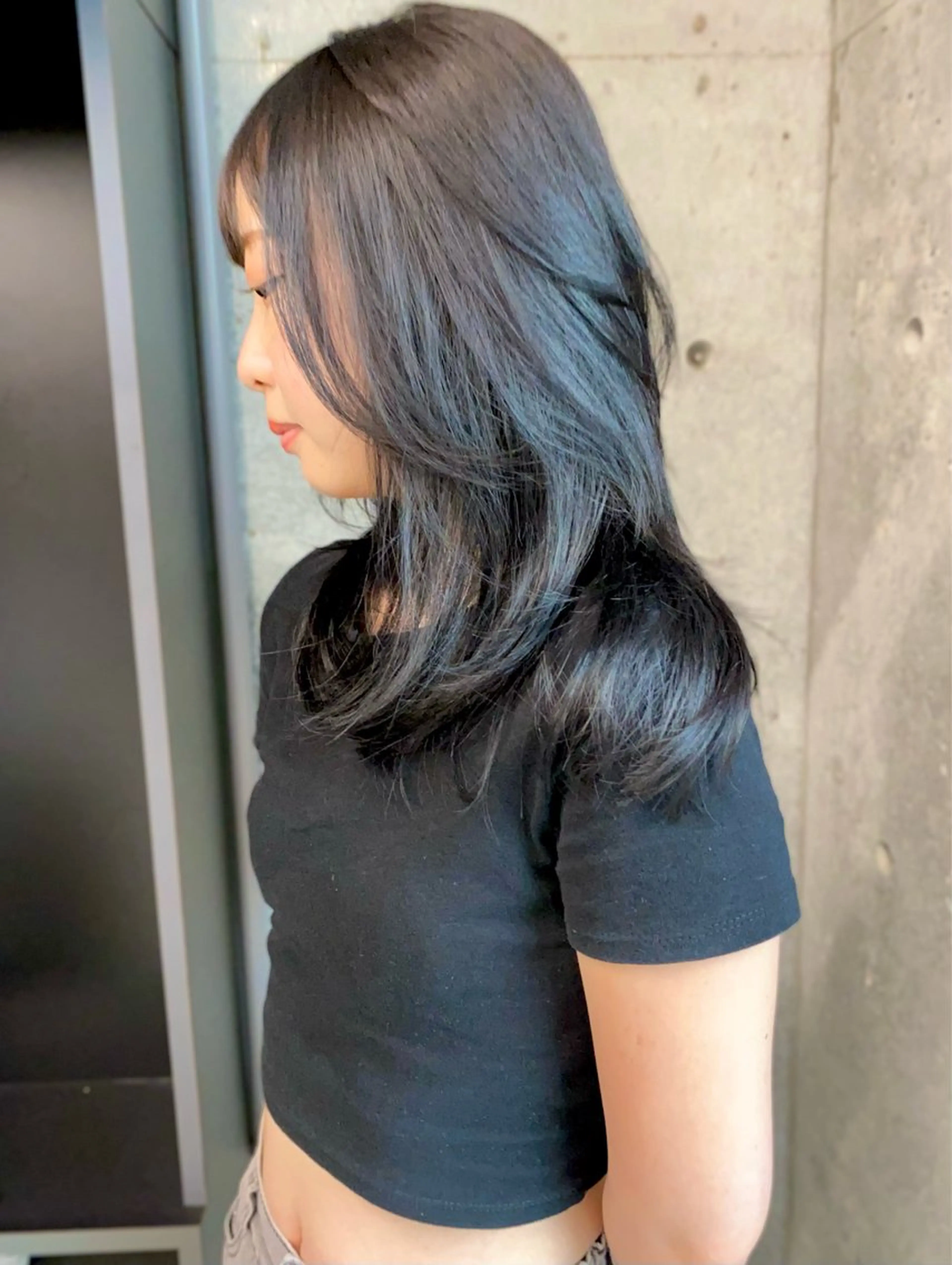 セミロング カラー カット ヘアカラー トリートメント レイヤー/柔色 カラー/SAkiのヘアスタイル