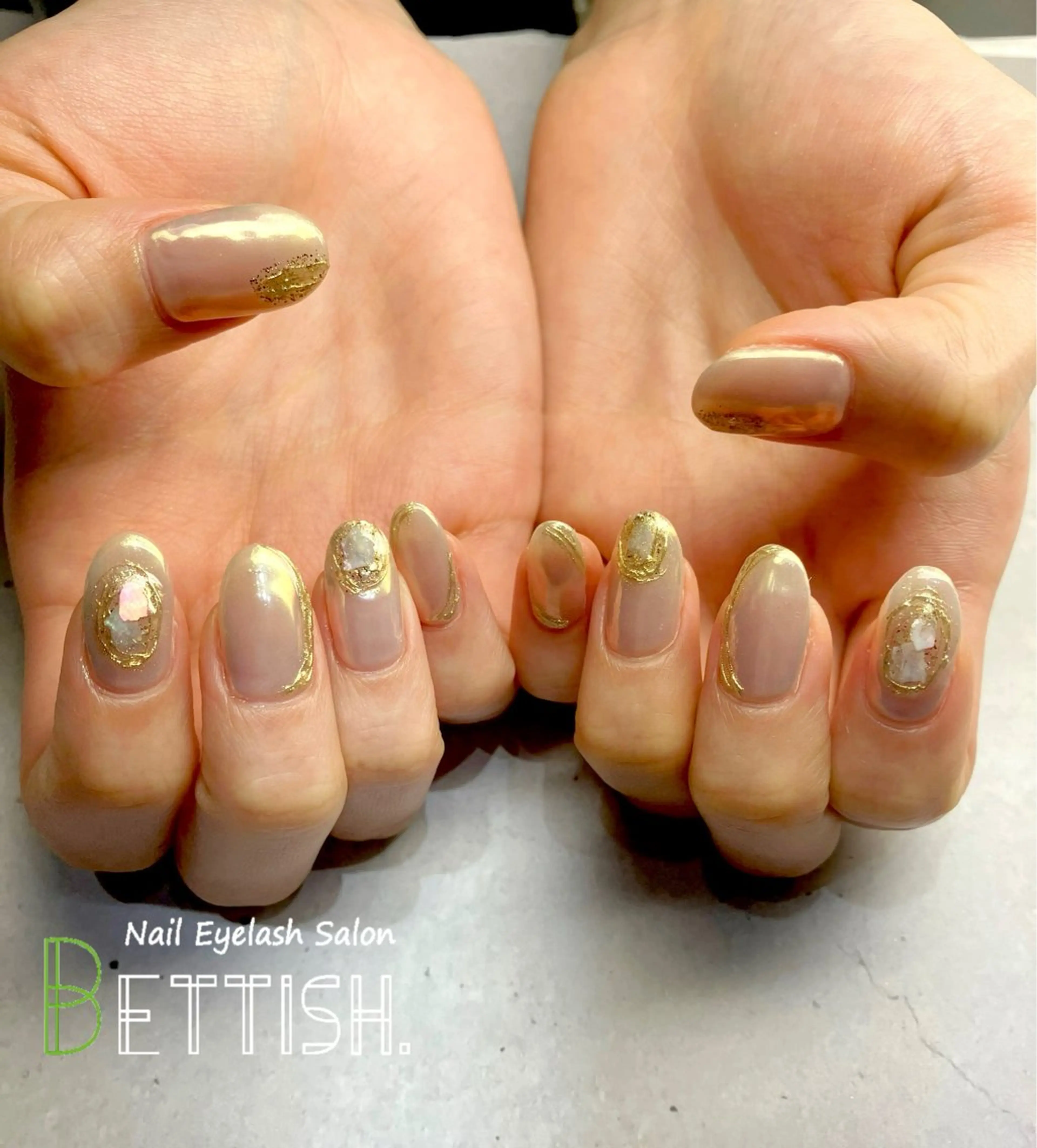 ネイル オーロラネイル キラキラネイル ミラーネイル ハンドネイル BETTISH. KUMIKO☺︎︎のネイルデザイン