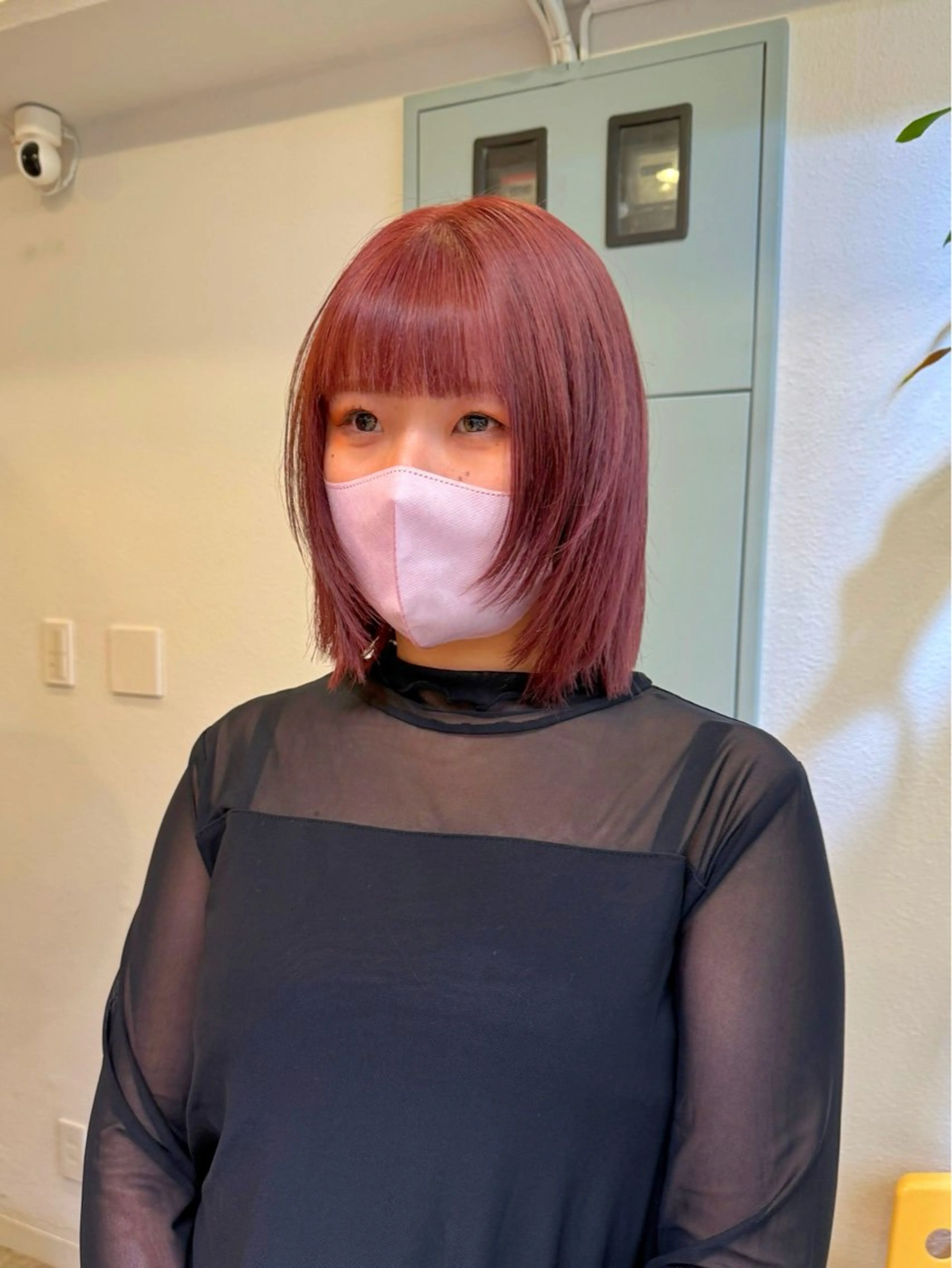 ミディアム ヘアカラー 艶髪矯正/ レイヤー/高杉颯汰のヘアスタイル