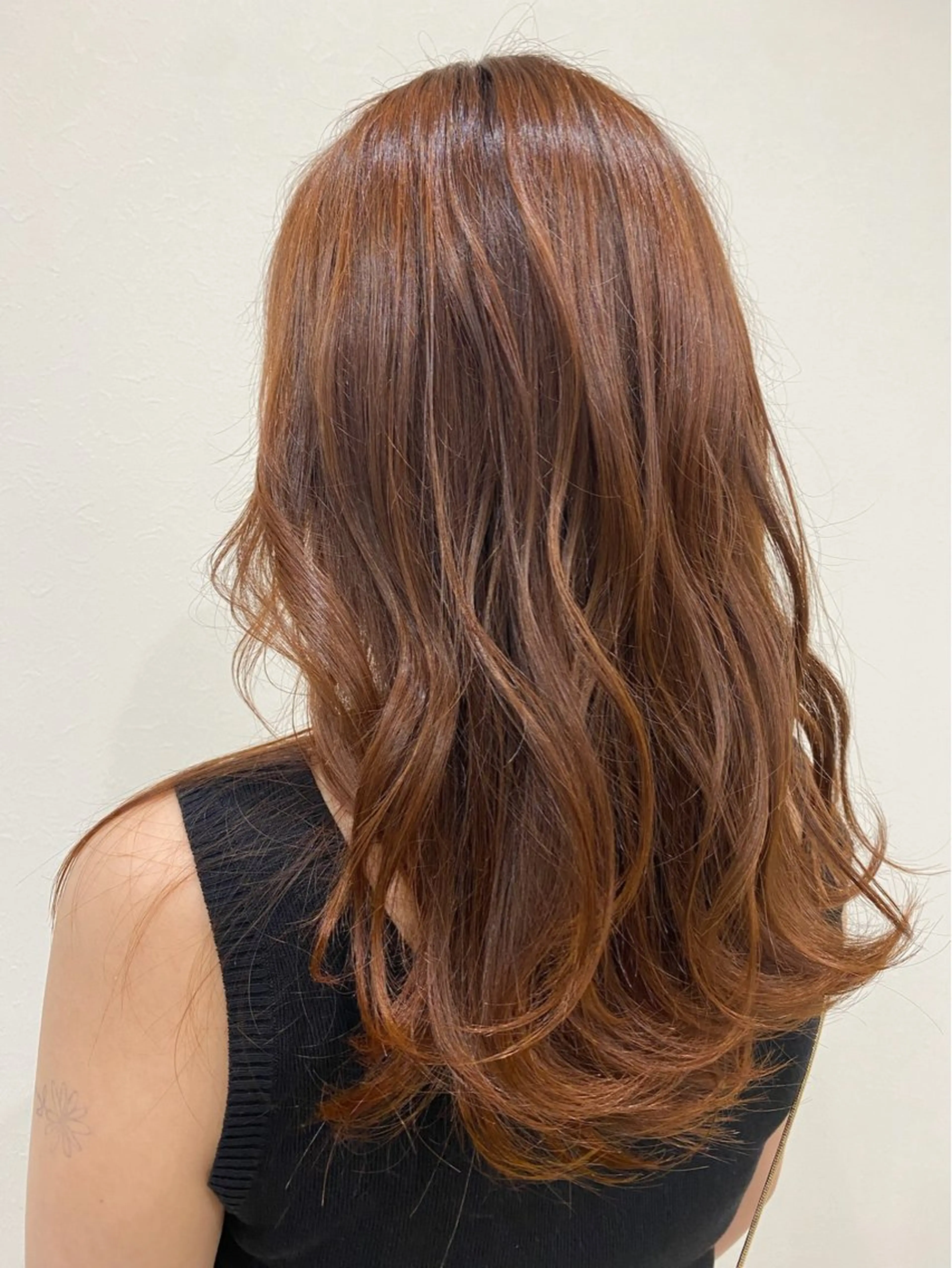 カラー オレンジ 海外風レイヤー🥥 NANAのヘアスタイル