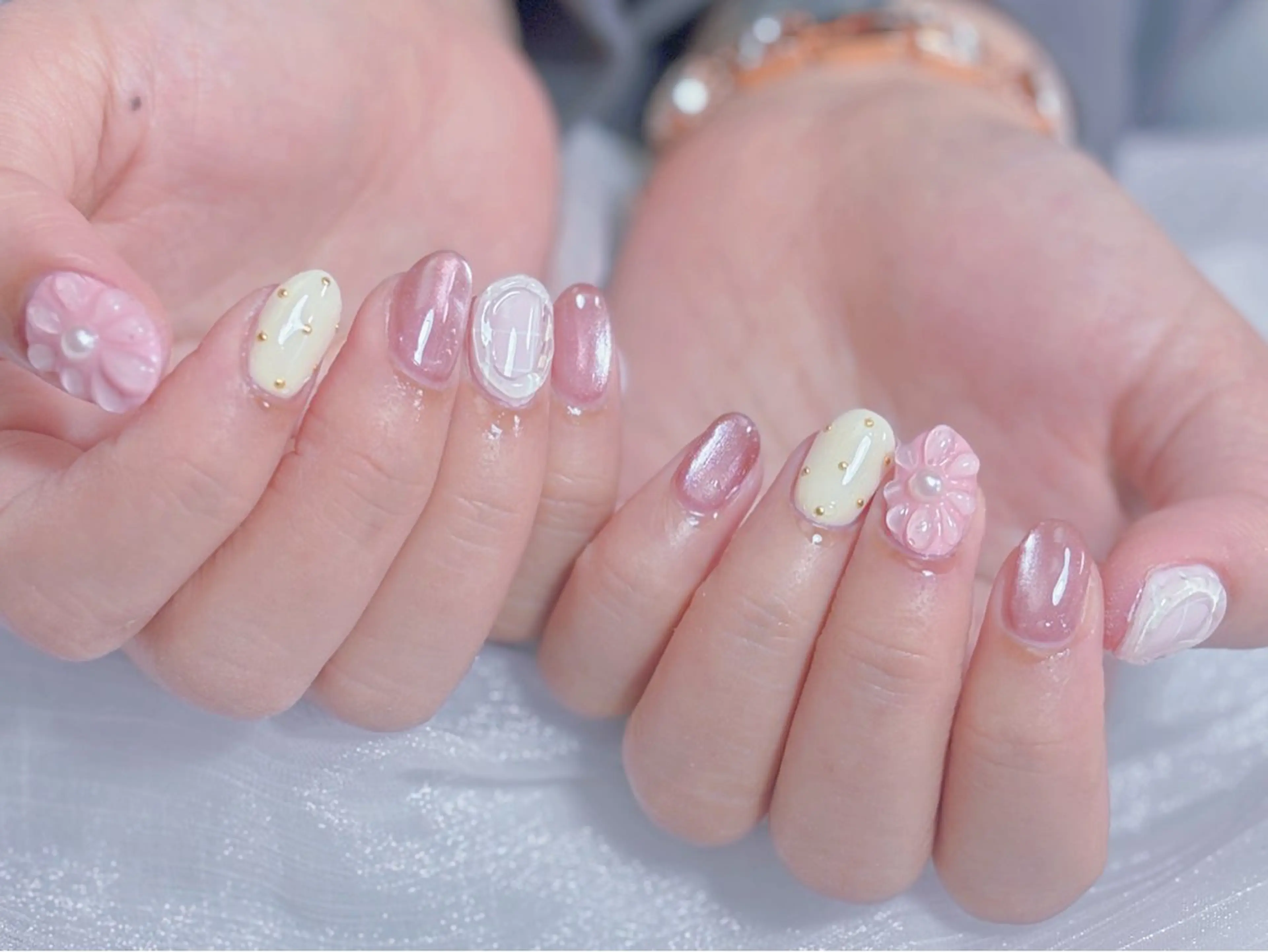 ネイル ハンドネイル ネイルサロンエクラ 🫧Shizukaのネイルデザイン