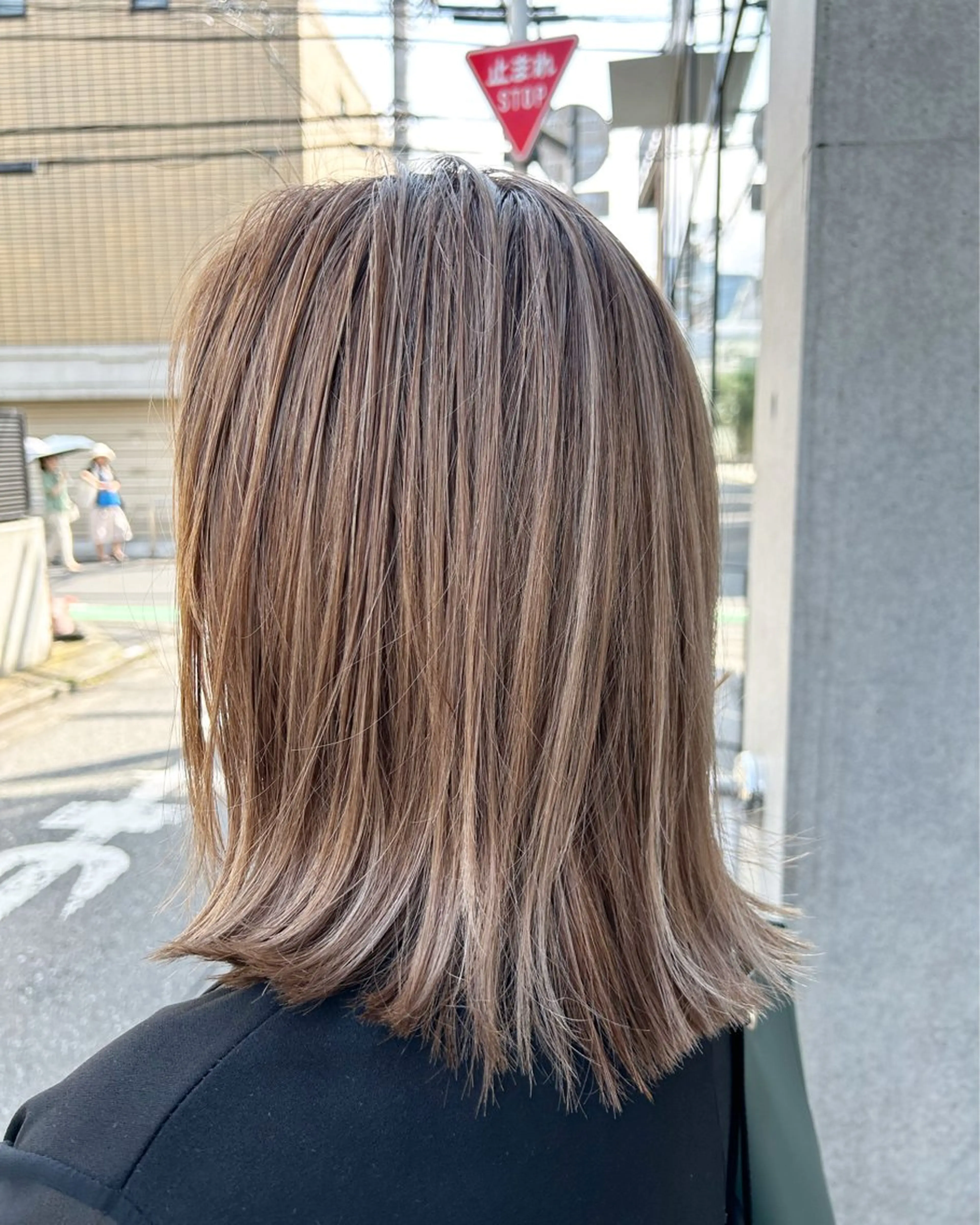 ミディアム カラー 【ボブ/縮毛矯正 /髪質改善】motoのヘアスタイル