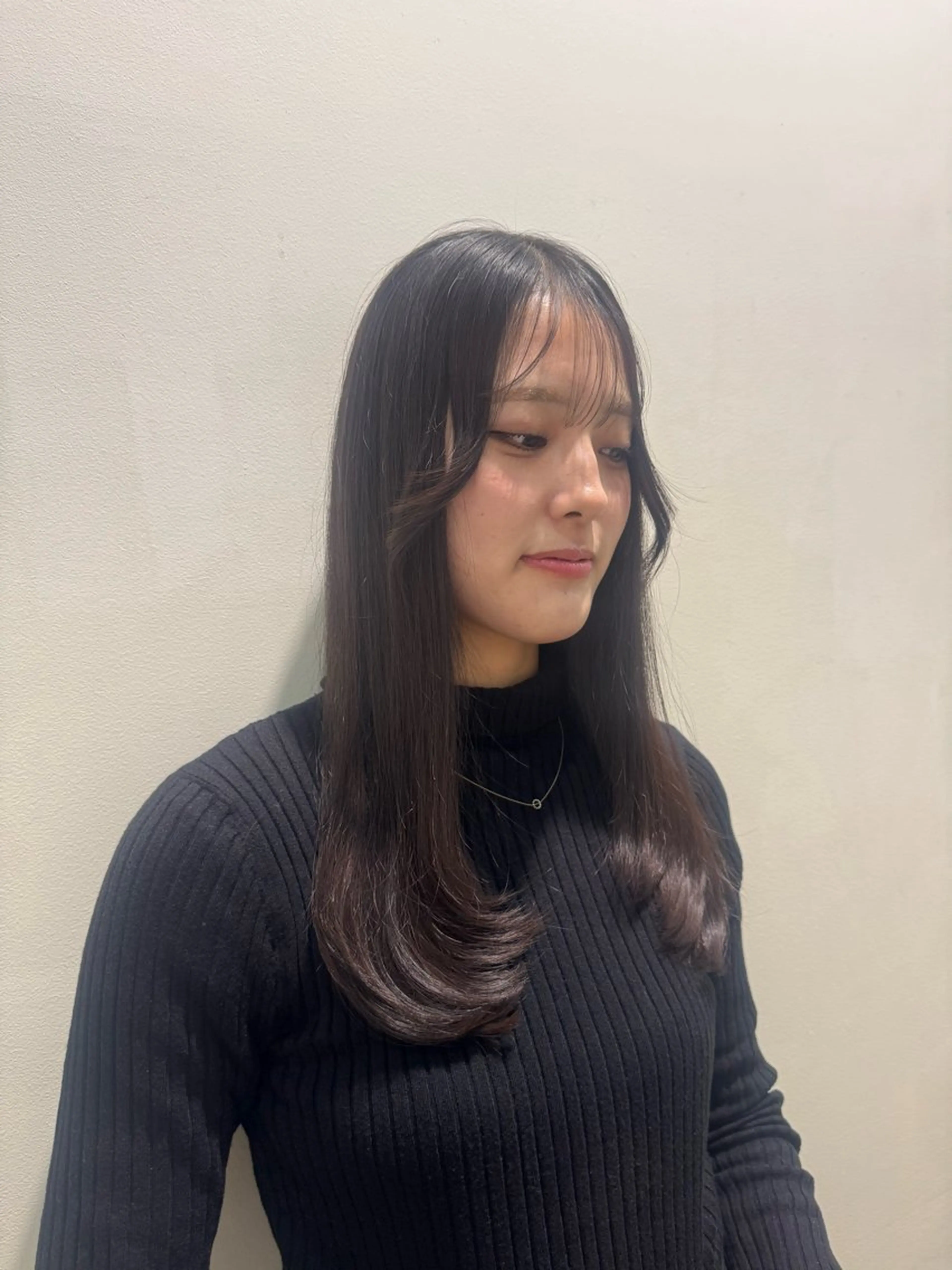 ロング レイヤーカット 吉留 文月のヘアスタイル