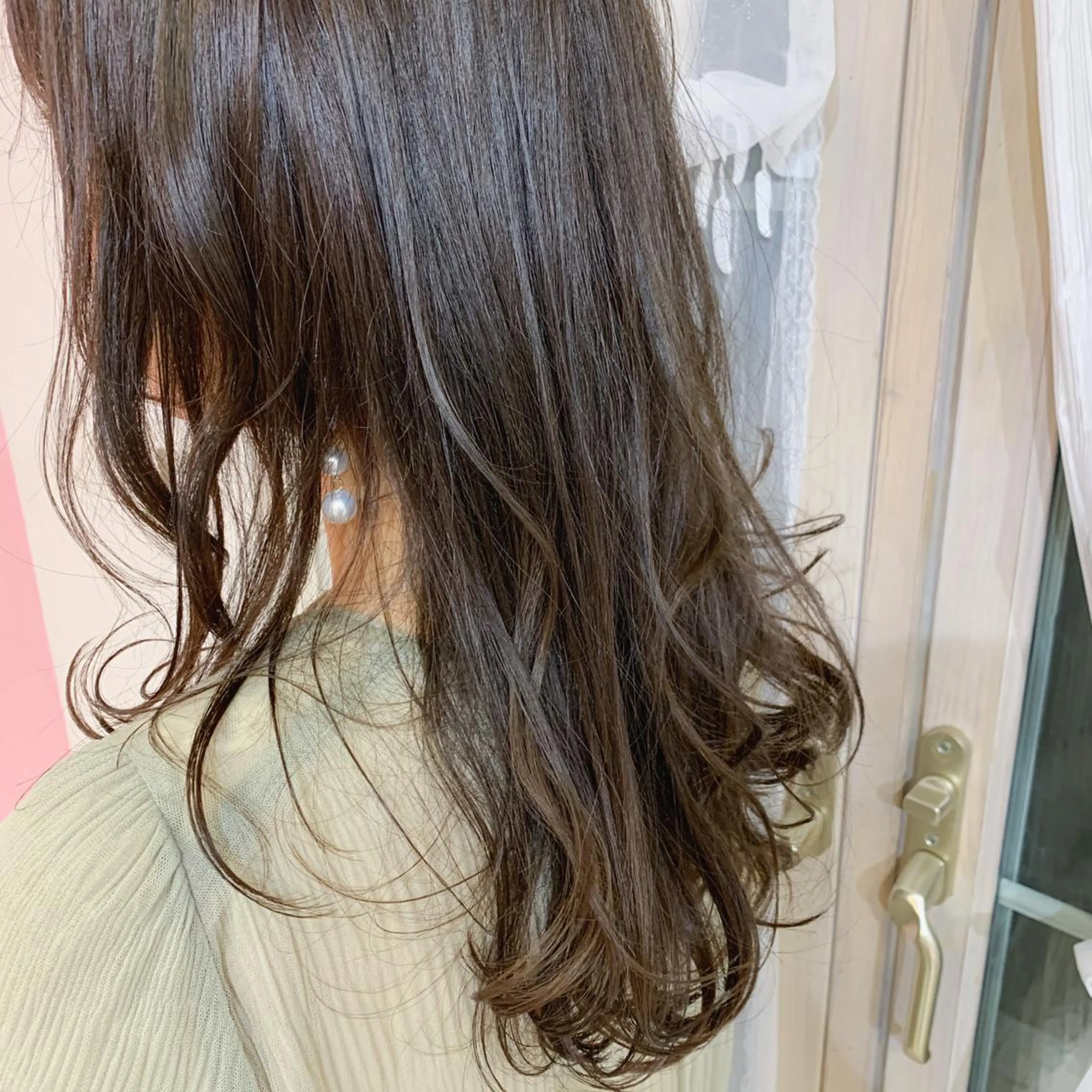 ミディアム カラー アディクシーカラー アクアカラー アッシュ バレイヤージュ ベージュカラー ヘアカラー トリートメント Lome'所属・✨ブリーチマスター✨ オクヤマヨウスケのヘアスタイル