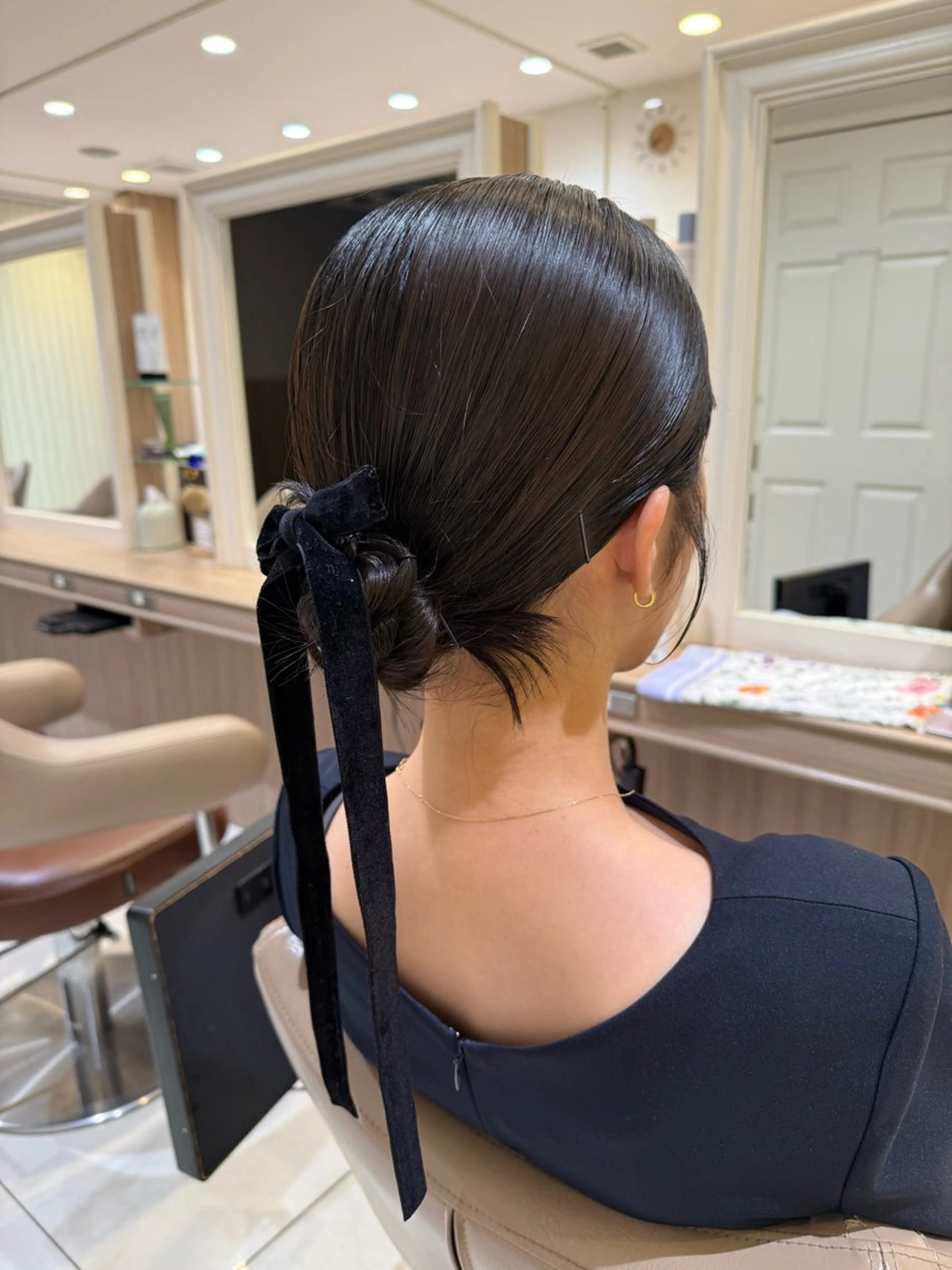 セミロング ヘアアレンジ ヘアセット 韓国ヘアメイク🎀/ 縮毛矯正✨山本媛香のヘアスタイル