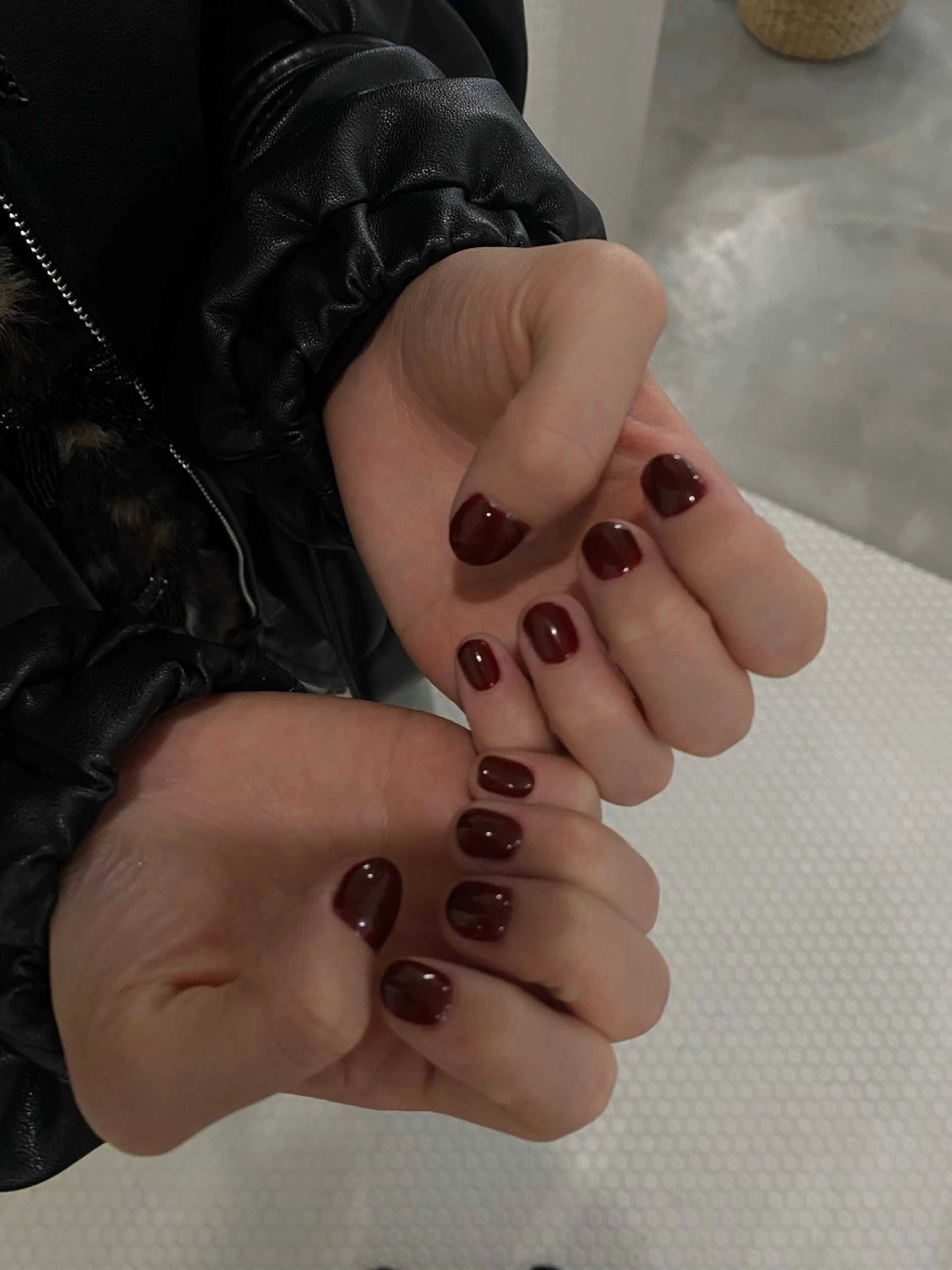 ネイル ボルドー クリアネイル mew (ミュー)所属・y nahoのネイルデザイン