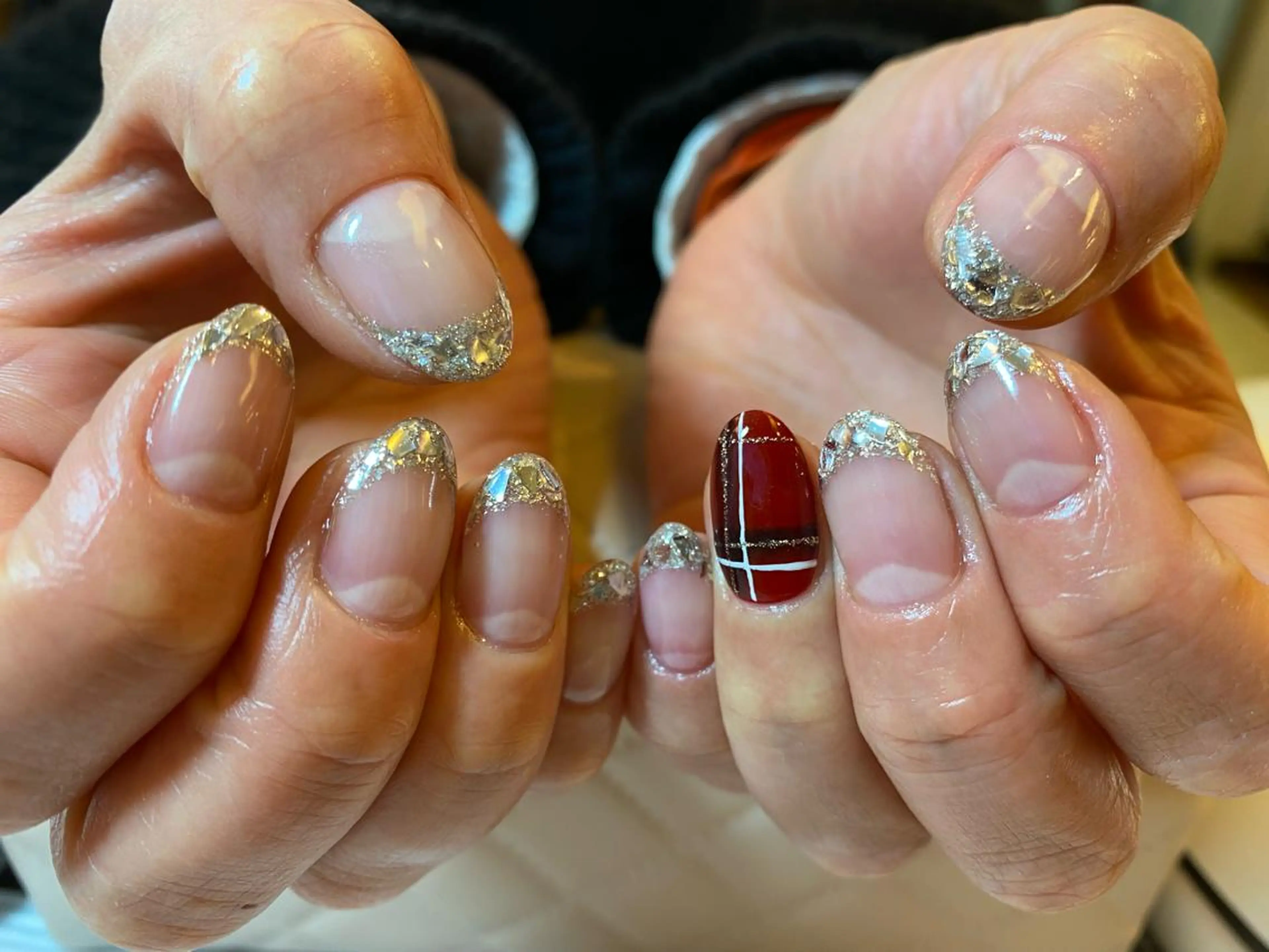 ネイル フットネイル フレンチネイル ジェルネイル ガラスフレンチ グラデーション YAGAWA NAOのネイルデザイン