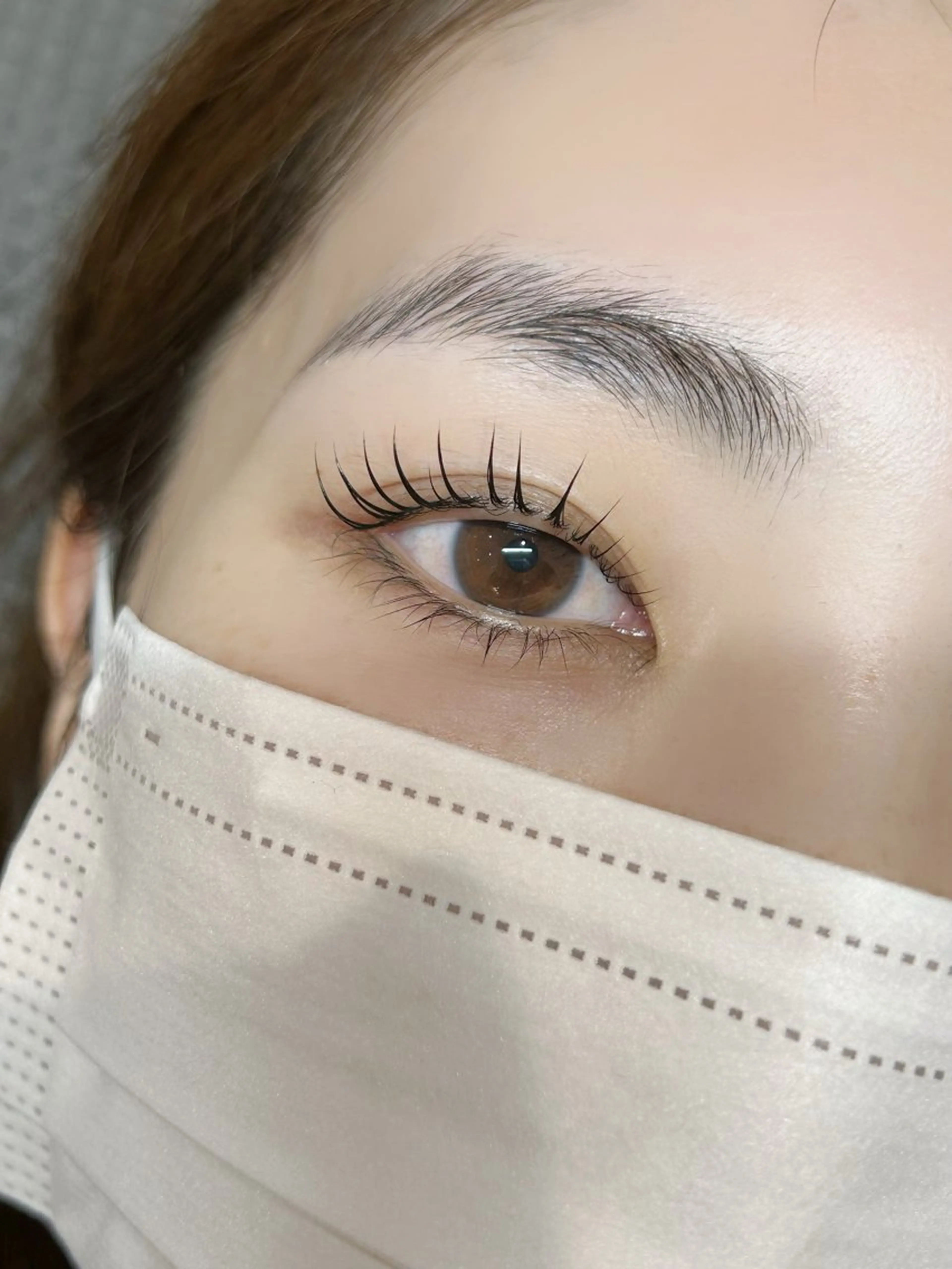 マツエク・マツパ 一重×まつ毛パーマ マツパ 長屋 憲枝のマツエク・マツパデザイン