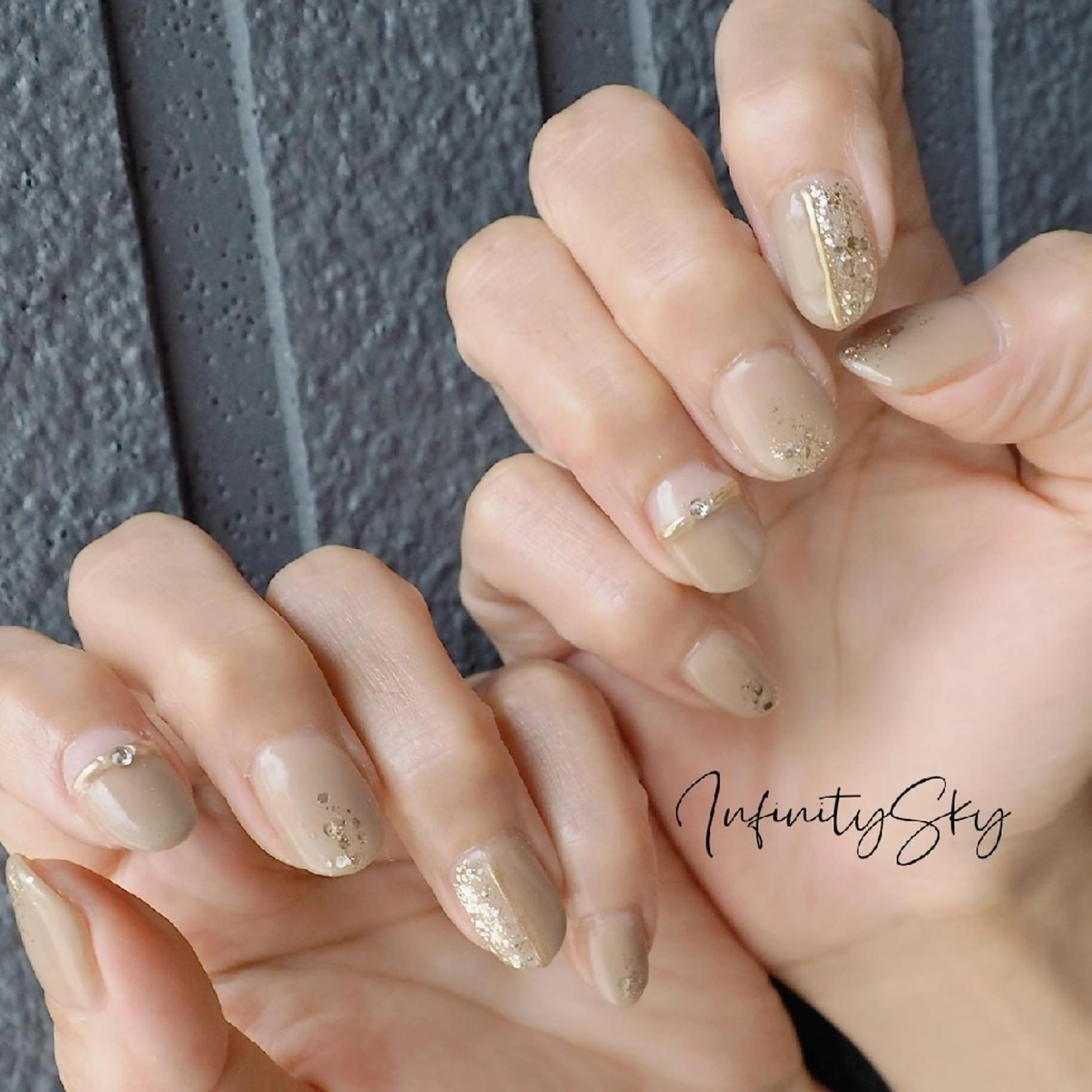 ネイル infinity skyのネイルデザイン