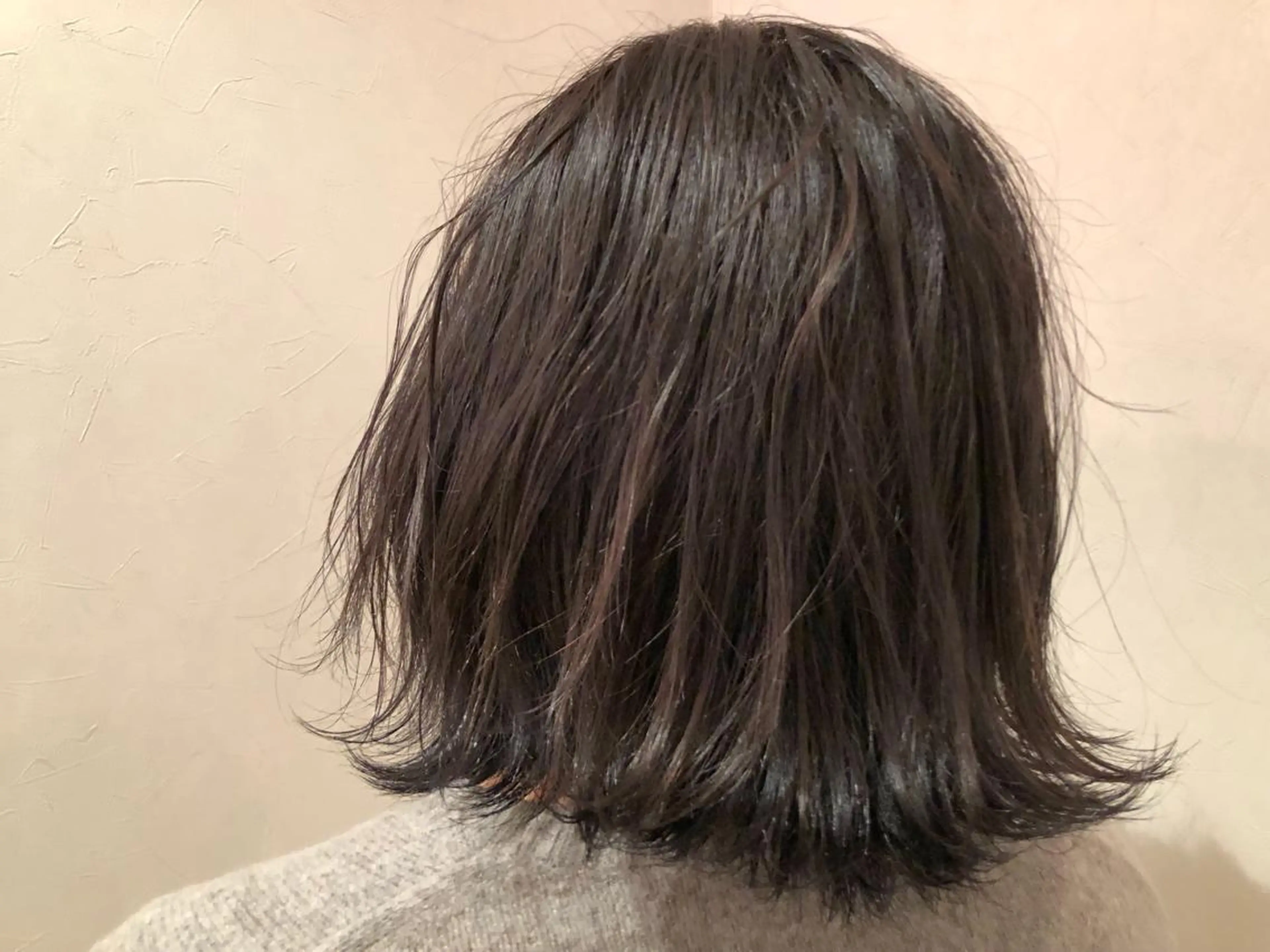 ミディアム パーマ/透明感カラー /ボブ/吉田一生のヘアスタイル