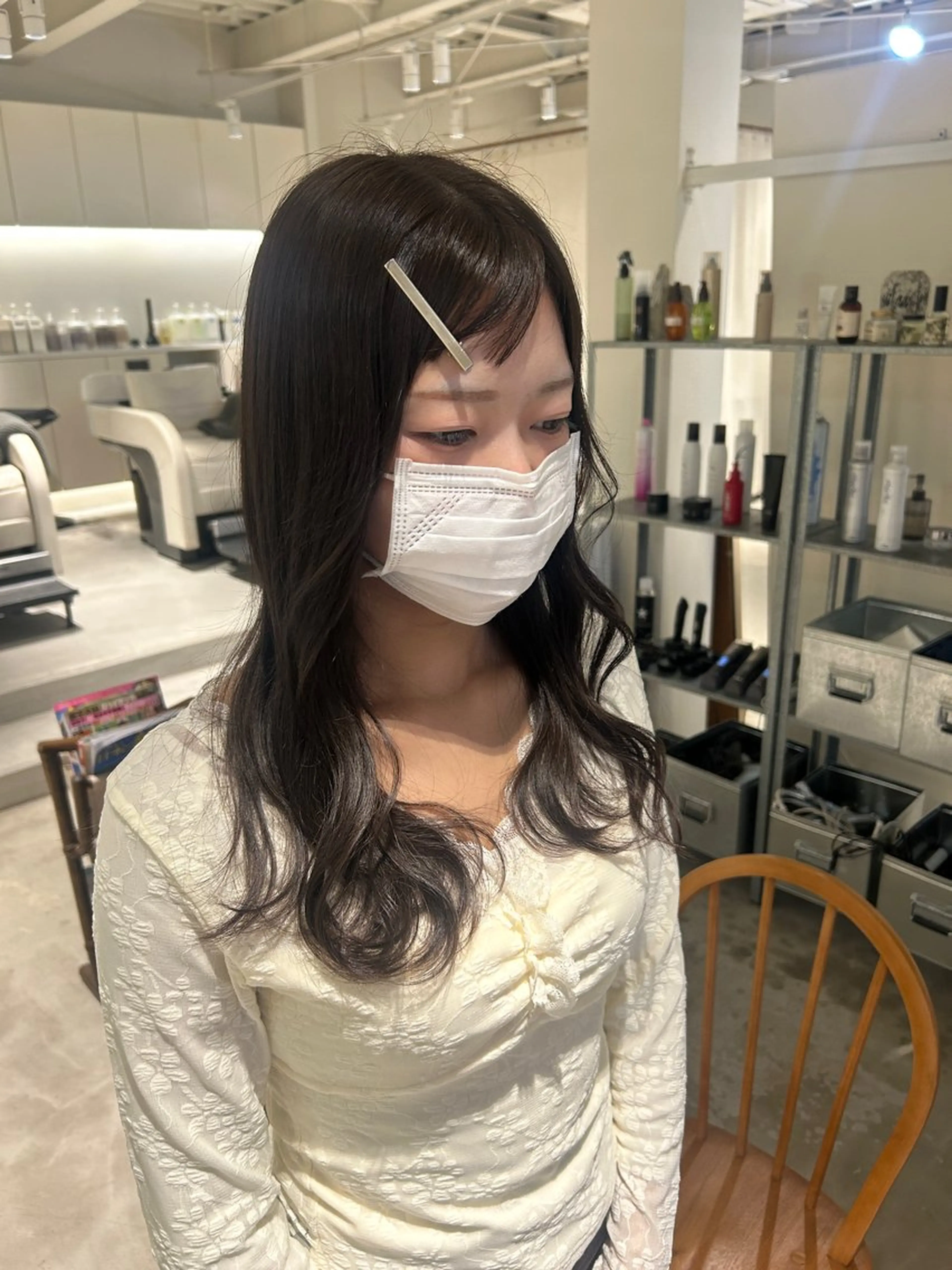 ロング ヘアカラー 篠原 若奈のヘアスタイル