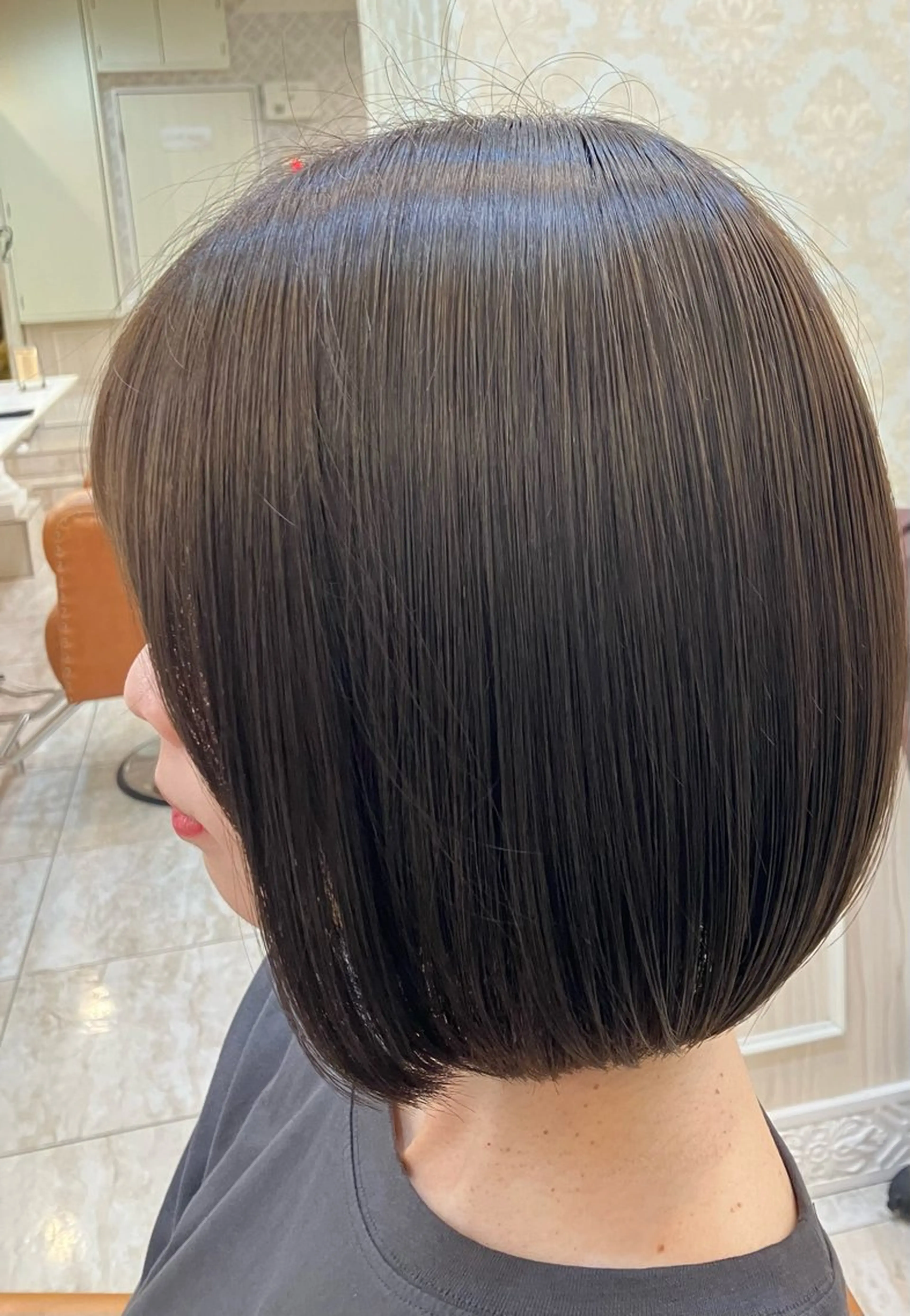 ショート カラー ショートボブ グレージュ ボブ ショートヘア カット ヘアカラー トリートメント Tink 橋本 青空のヘアスタイル