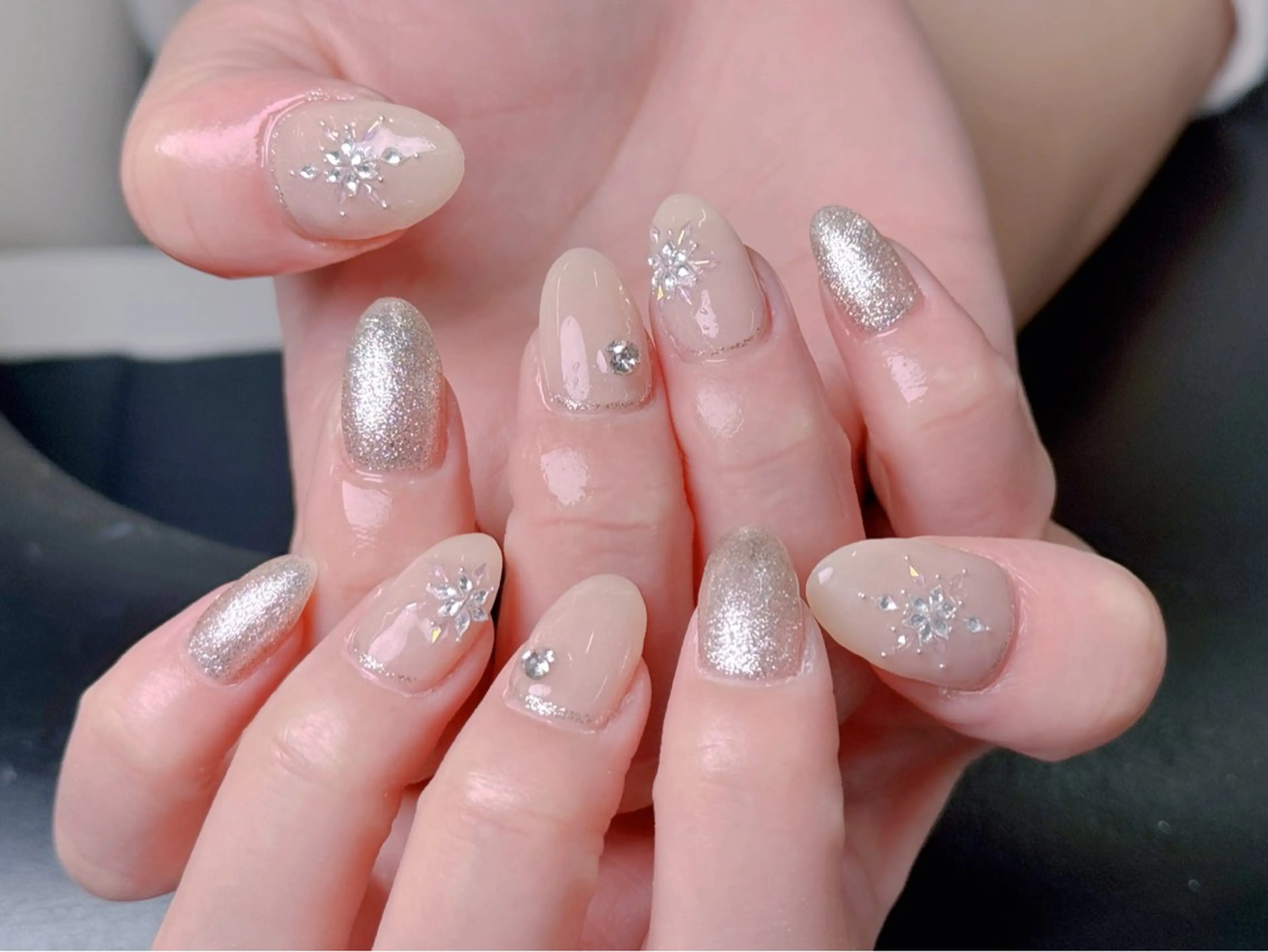 ネイル チークネイル 長さ出し フラッシュネイル フットネイル フレンチネイル ハンドネイル ハンドケア Nail&Eyela sh Nanaのネイルデザイン