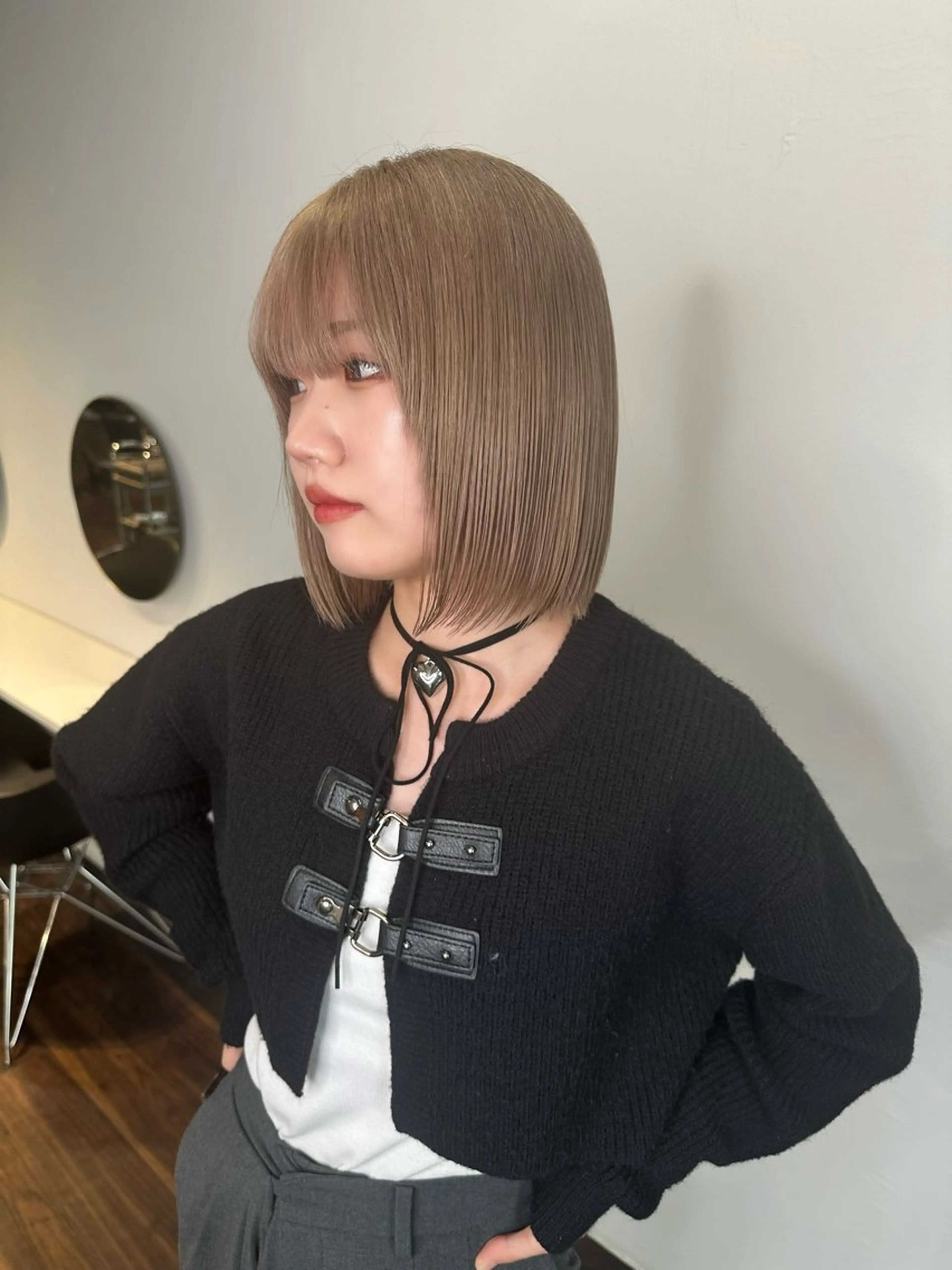 ミディアム カラー カット ヘアカラー トリートメント ワンホンヘア ケラチン/Kaitoのヘアスタイル