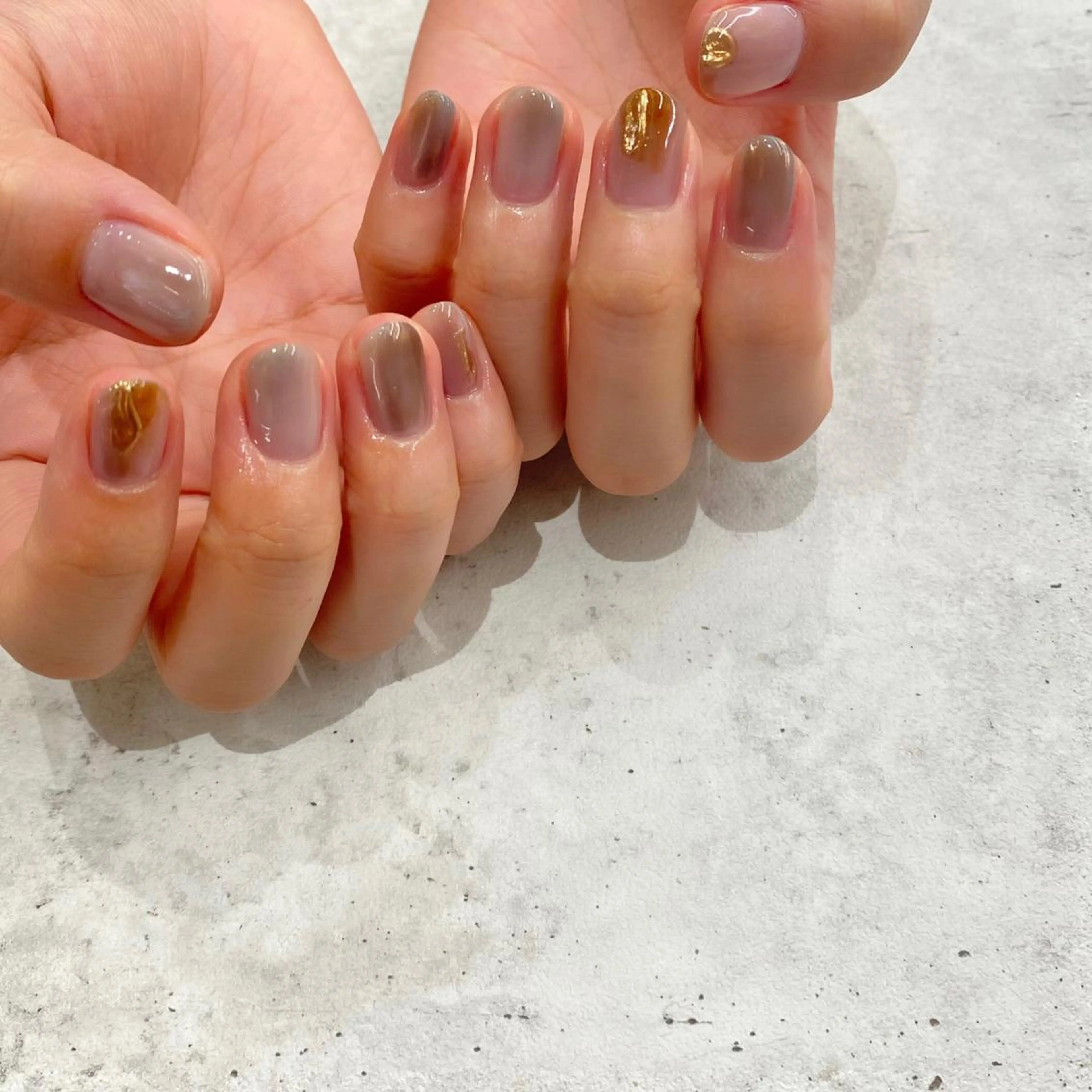 ネイル ニュアンスネイル Yuriko Omi パラジェル/渋谷のネイルデザイン