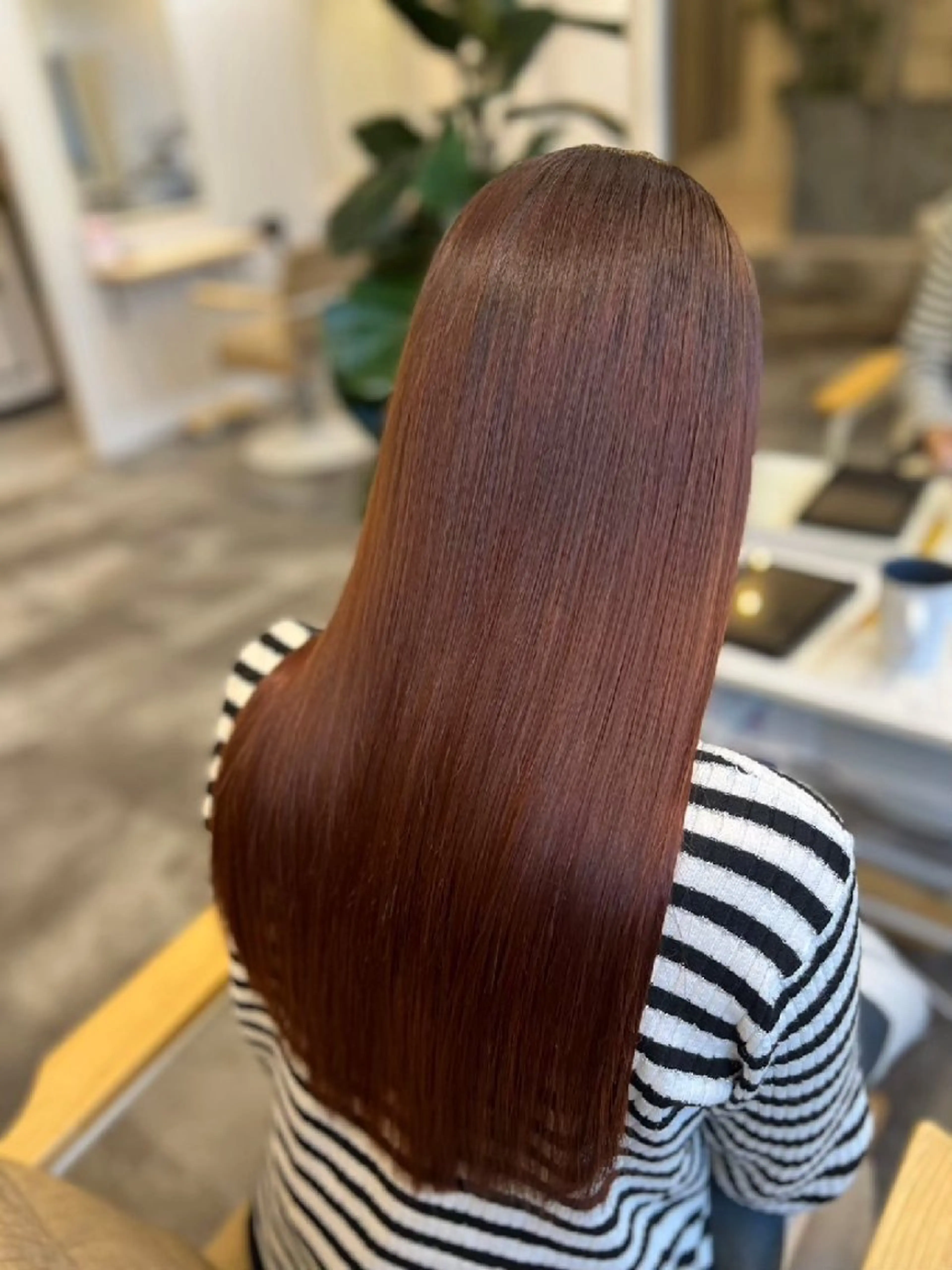 ロング カラー 髪質改善トリートメントループス大倉山店所属・けい もえこのヘアスタイル