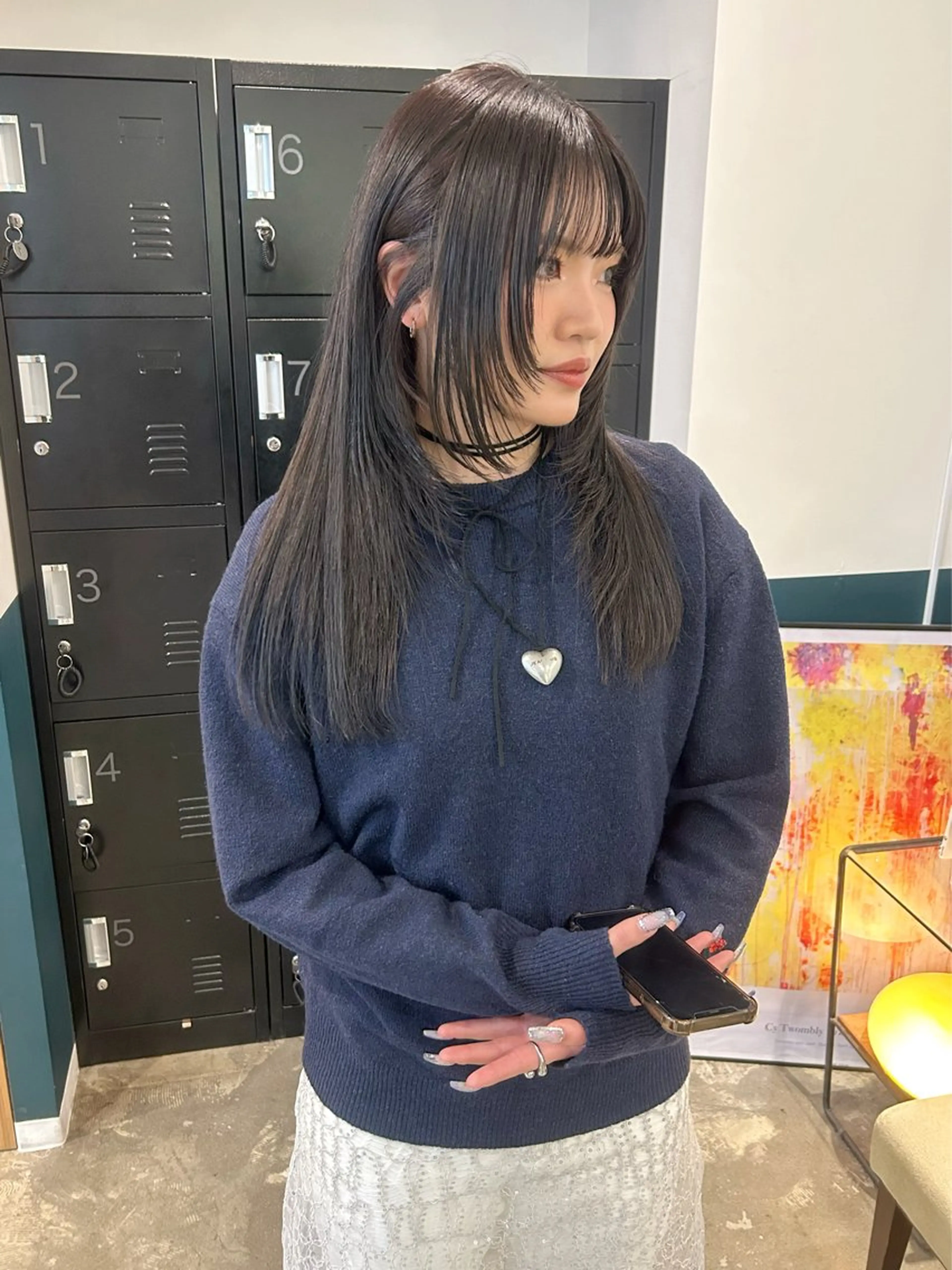 ロング 顔周りカット レイヤーカット カット カラーリスト菅野 竜矢🌈のヘアスタイル