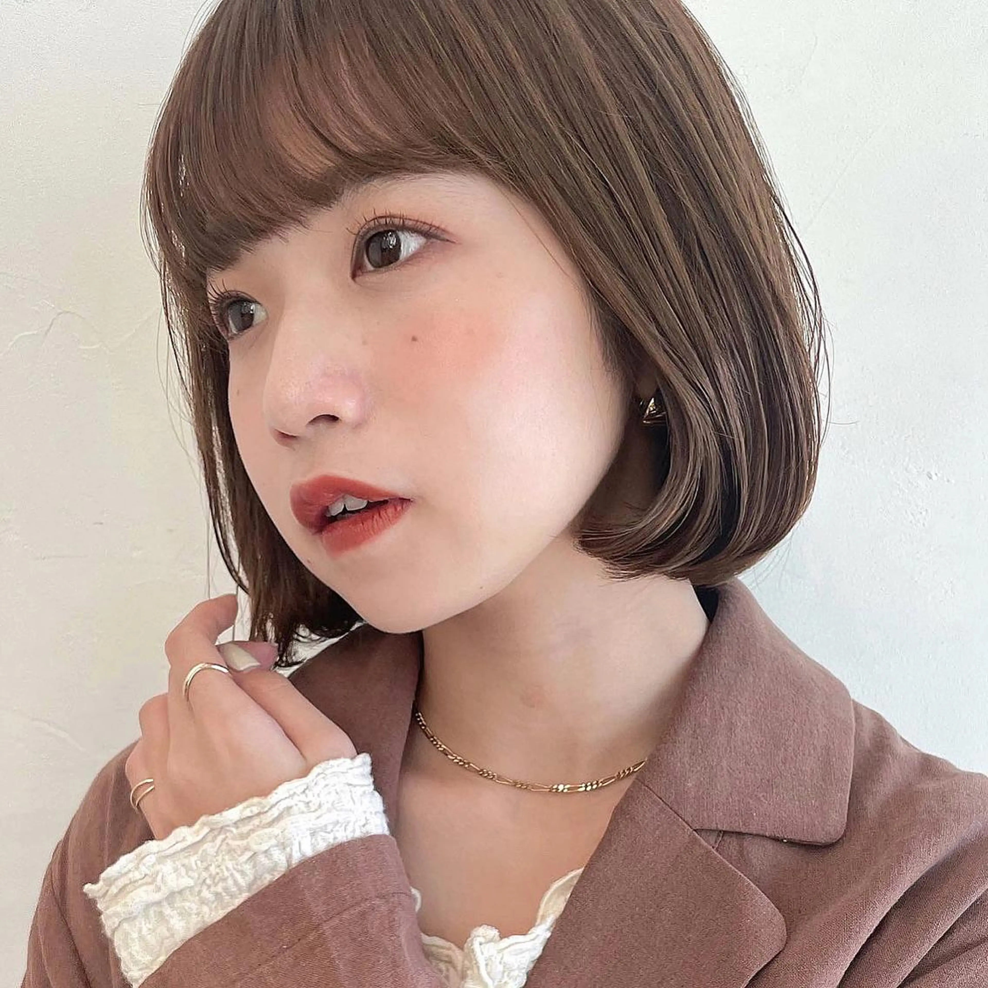 ショート カット OAK 学芸大学所属・秋葉萌　透明感カラー /レイヤー/ボブ♡のヘアスタイル