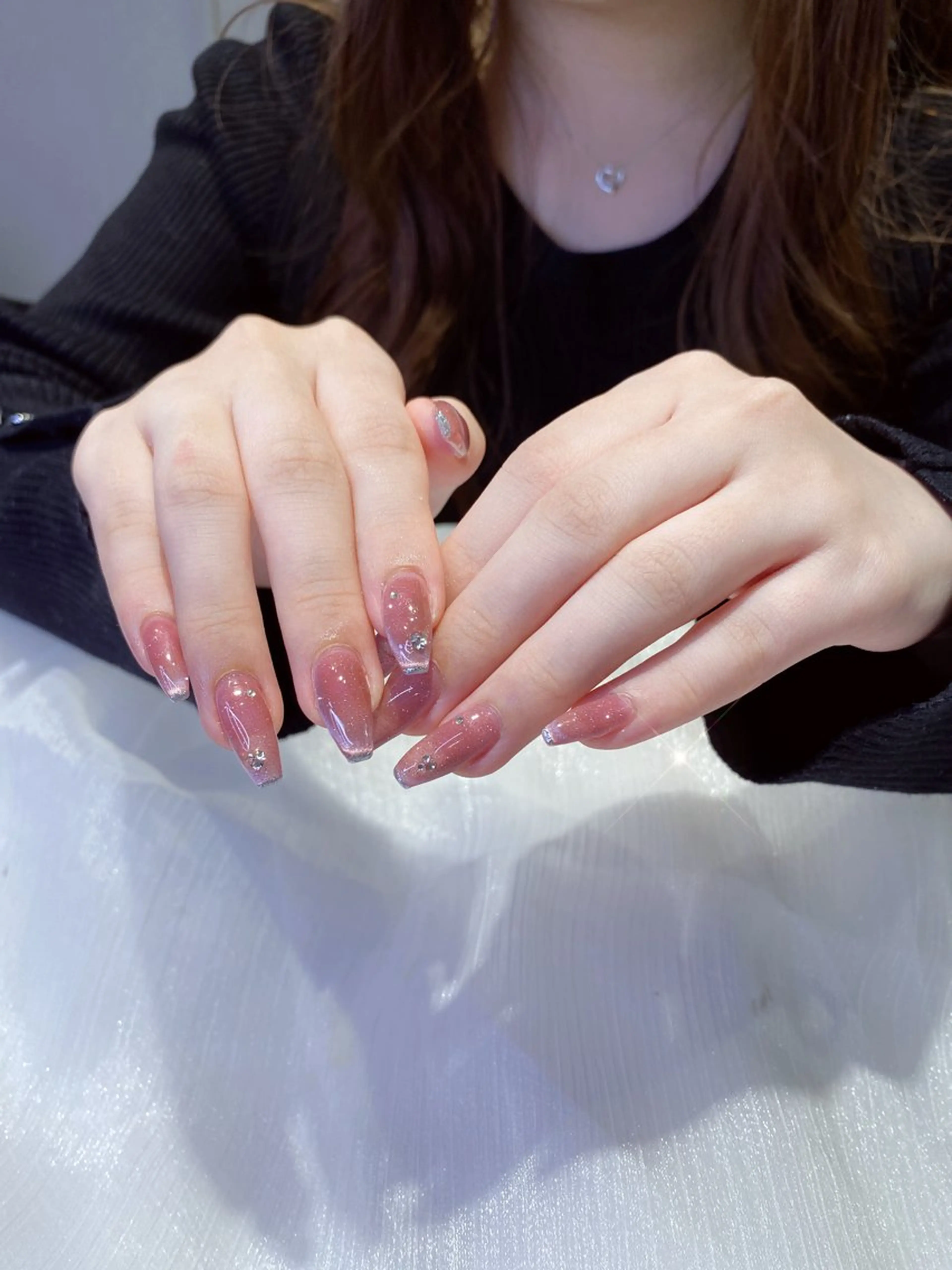 マグネットグラデーション🎀別途パーツ追加もできます！ご新規様オフ無料🤍の写真