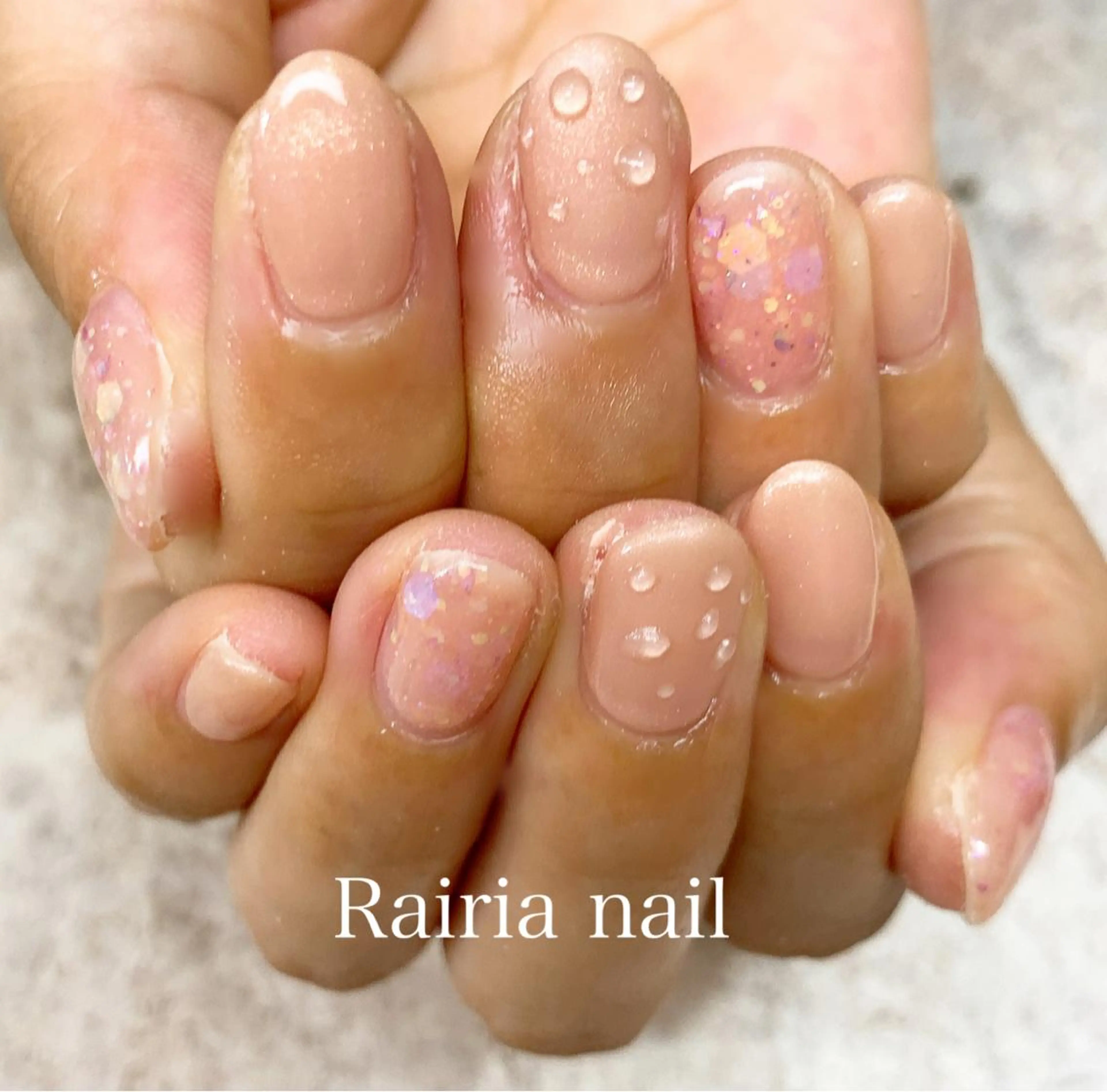 ネイル ジェルネイル パラジェル 夏ネイル Rairia nail本八幡店のネイルデザイン