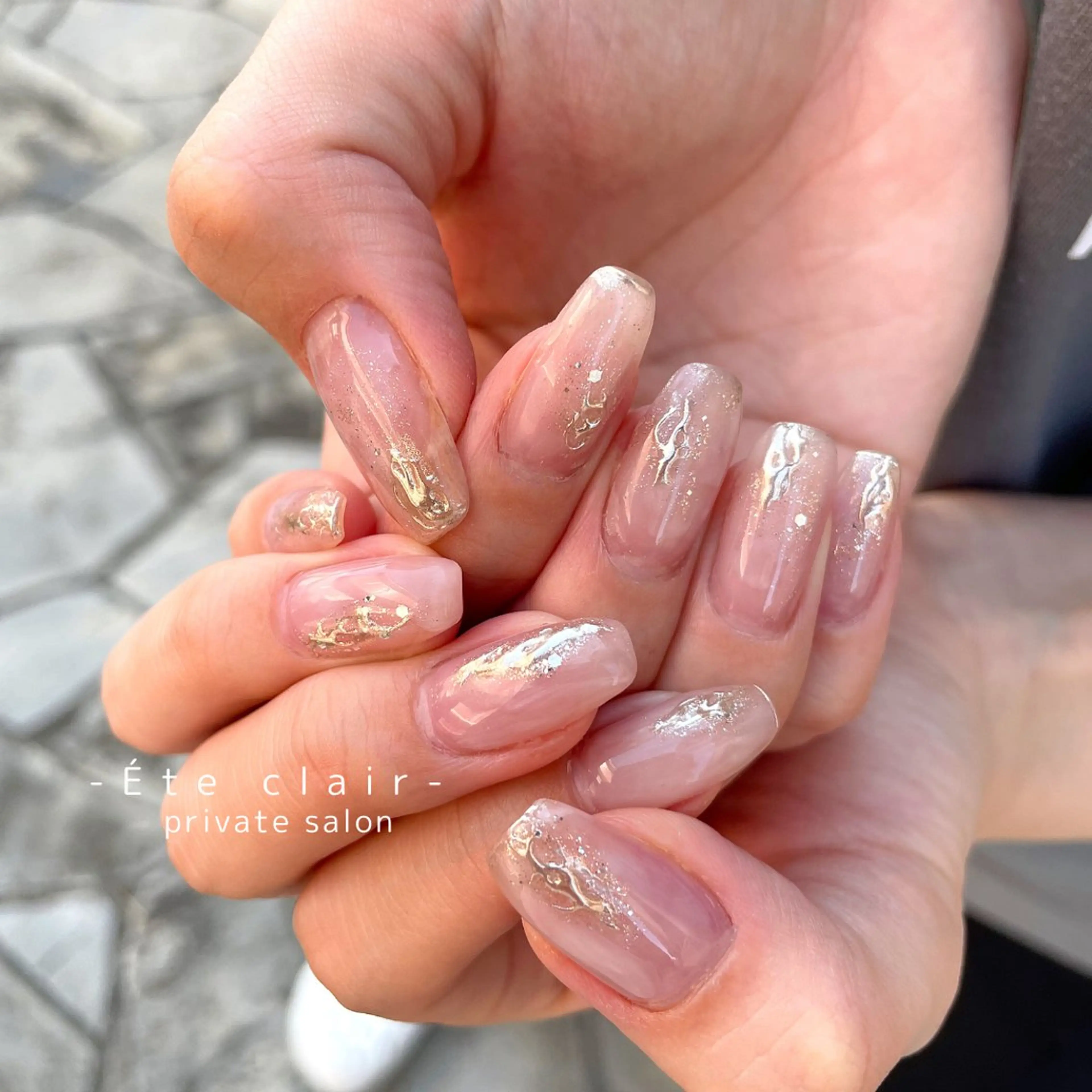 ネイル フットネイル ジェルネイル マグネットネイル ニュアンスネイル パラジェル Ète clair エテクレールのネイルデザイン