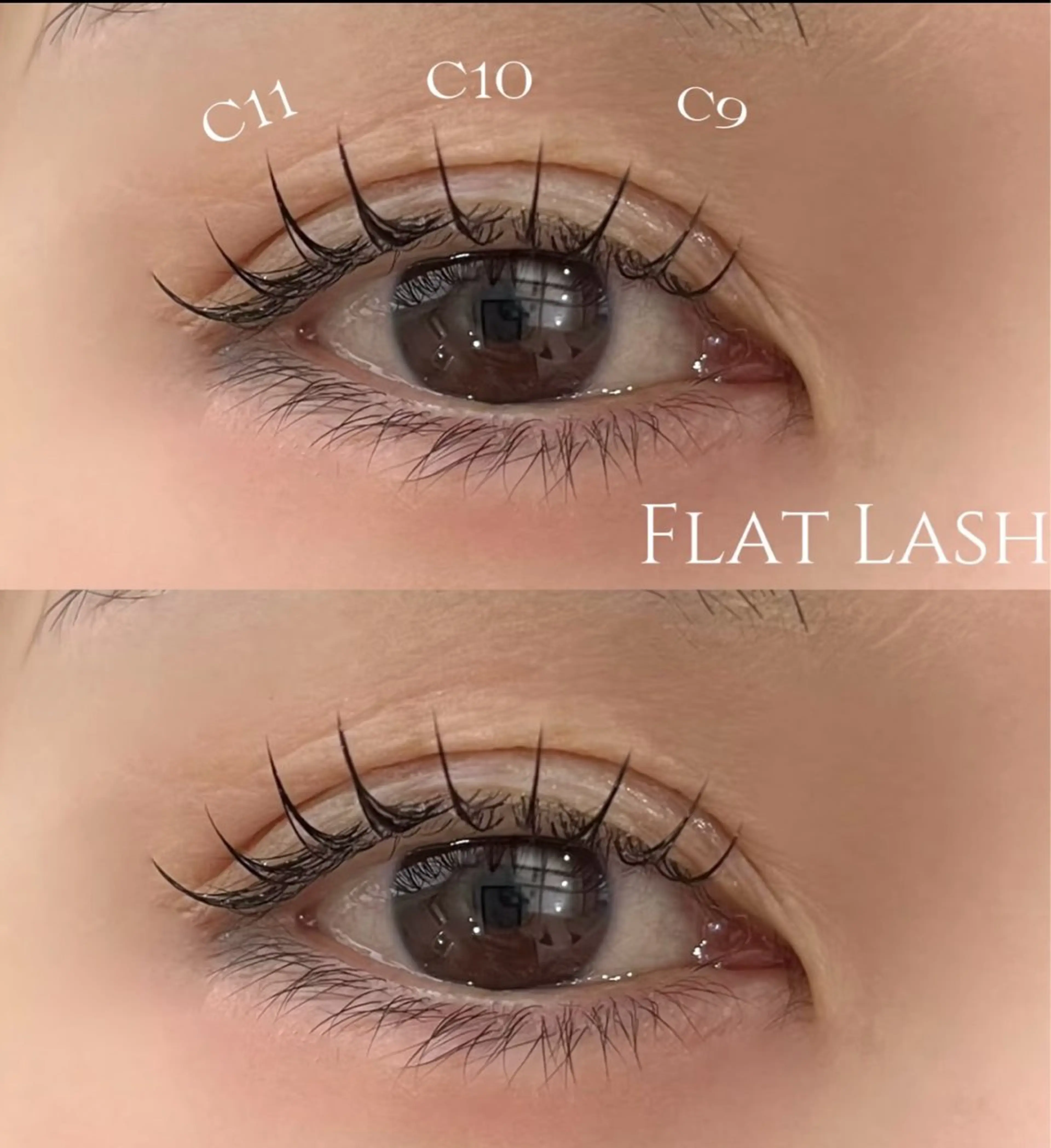 マツエク・マツパ バインドロック 束感まつ毛 フラットラッシュ ナチュラル パリジェンヌラッシュリフト YK 美学院のネイルデザイン