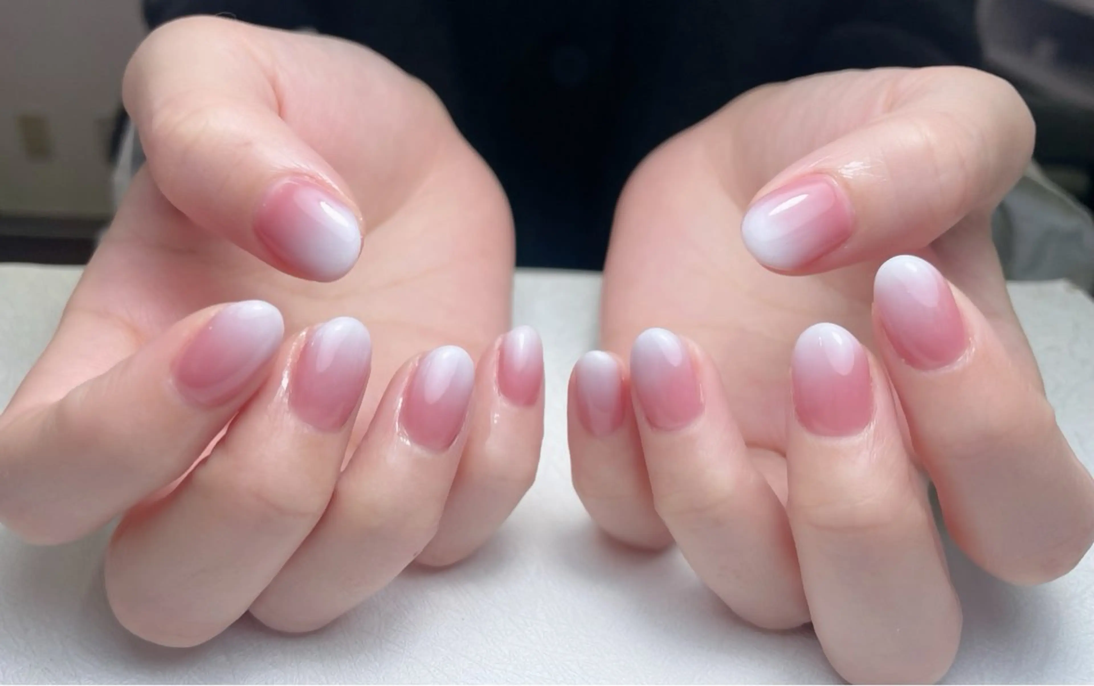 ネイル チークネイル 長さ出し フレンチネイル グラデーション キラキラネイル ハンドネイル 中野駅から2分 MEO NAILのネイルデザイン