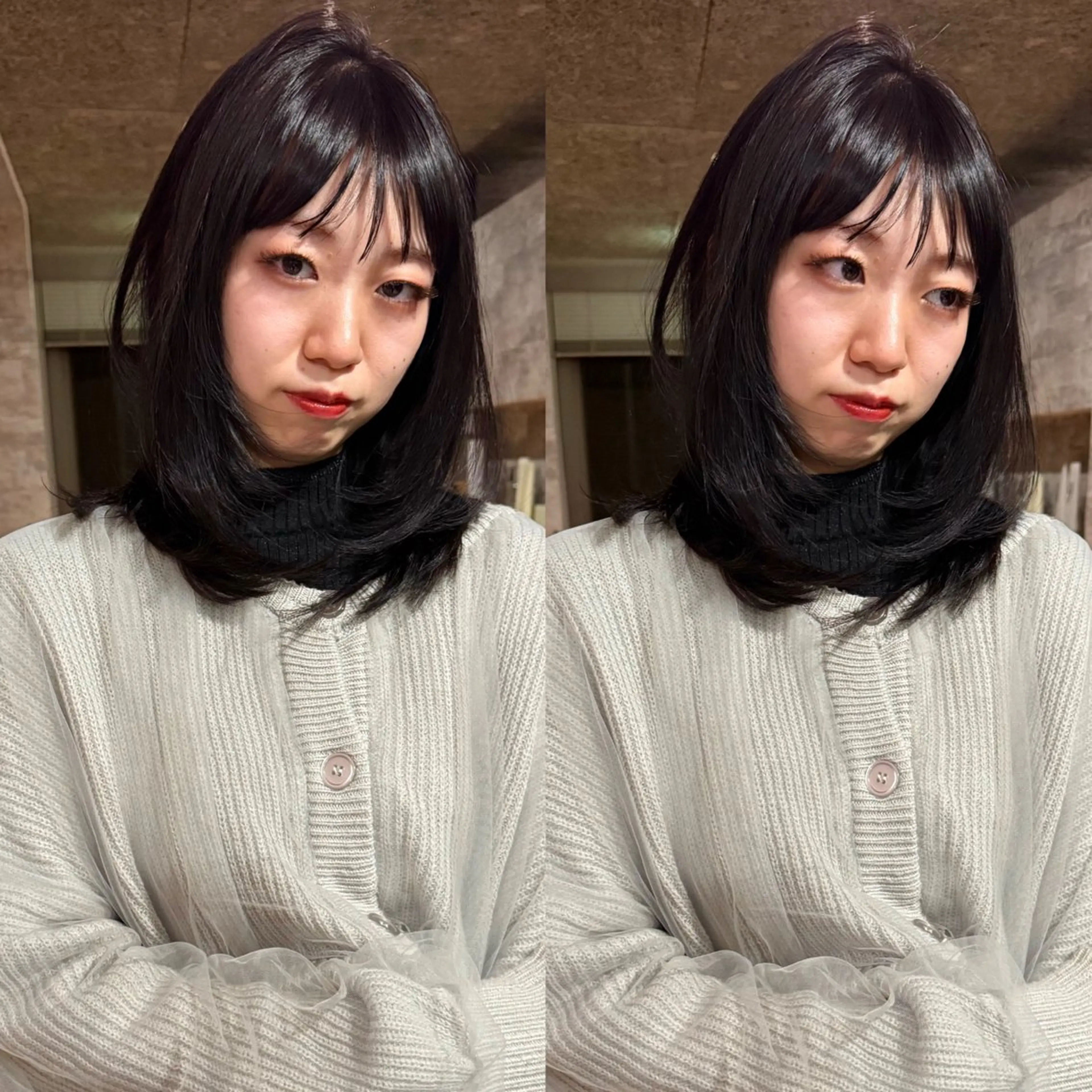 ミディアム カラー カット トリートメント mai / linoah˚✧のヘアスタイル