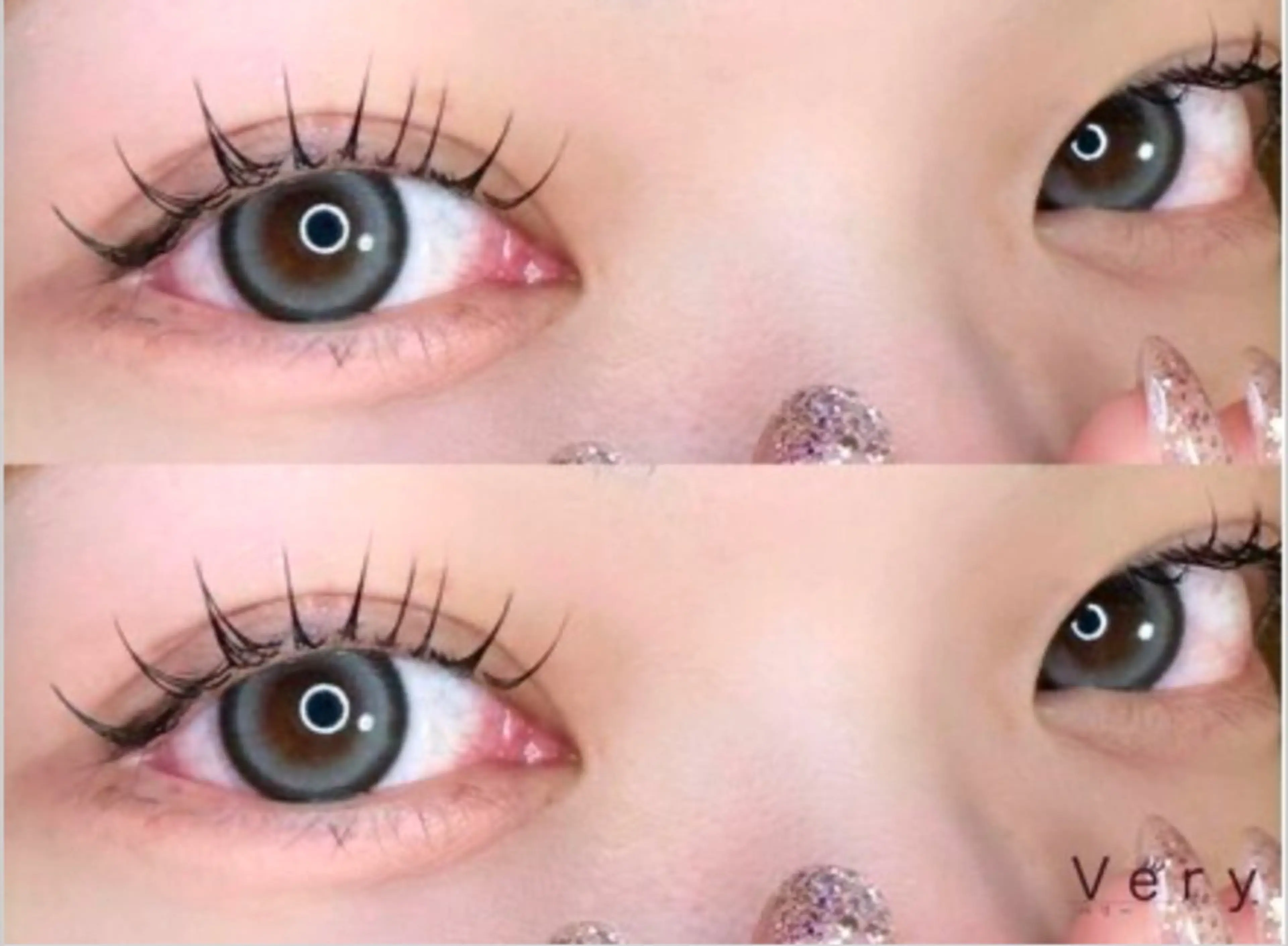 マツエク・マツパ 韓国風顔まわり/ベー ジュ/マツエク♡美咲のヘアスタイル