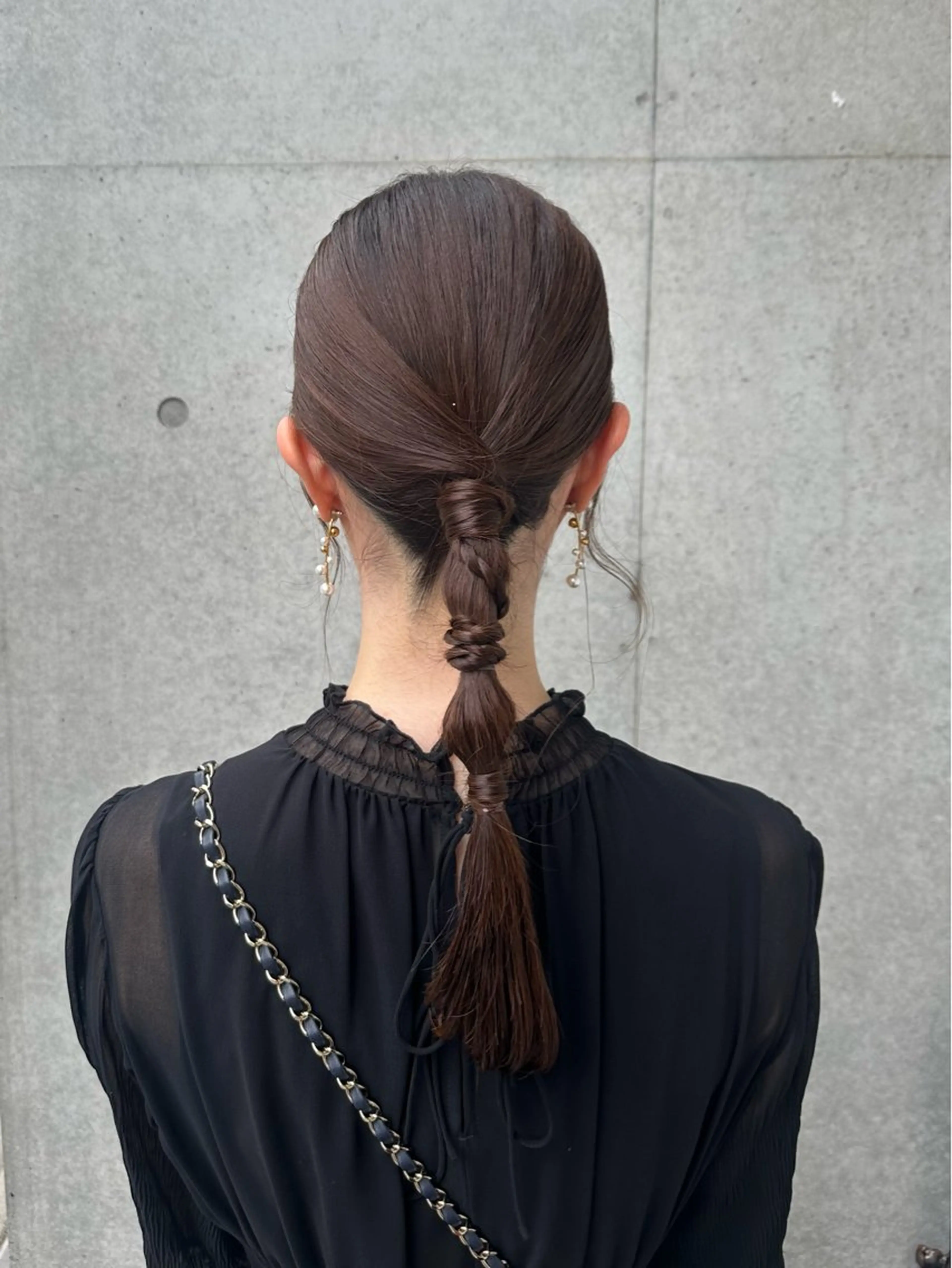 セミロング ヘアアレンジ 🖤KURUMI🖤 潤艶・髪質改善のヘアスタイル