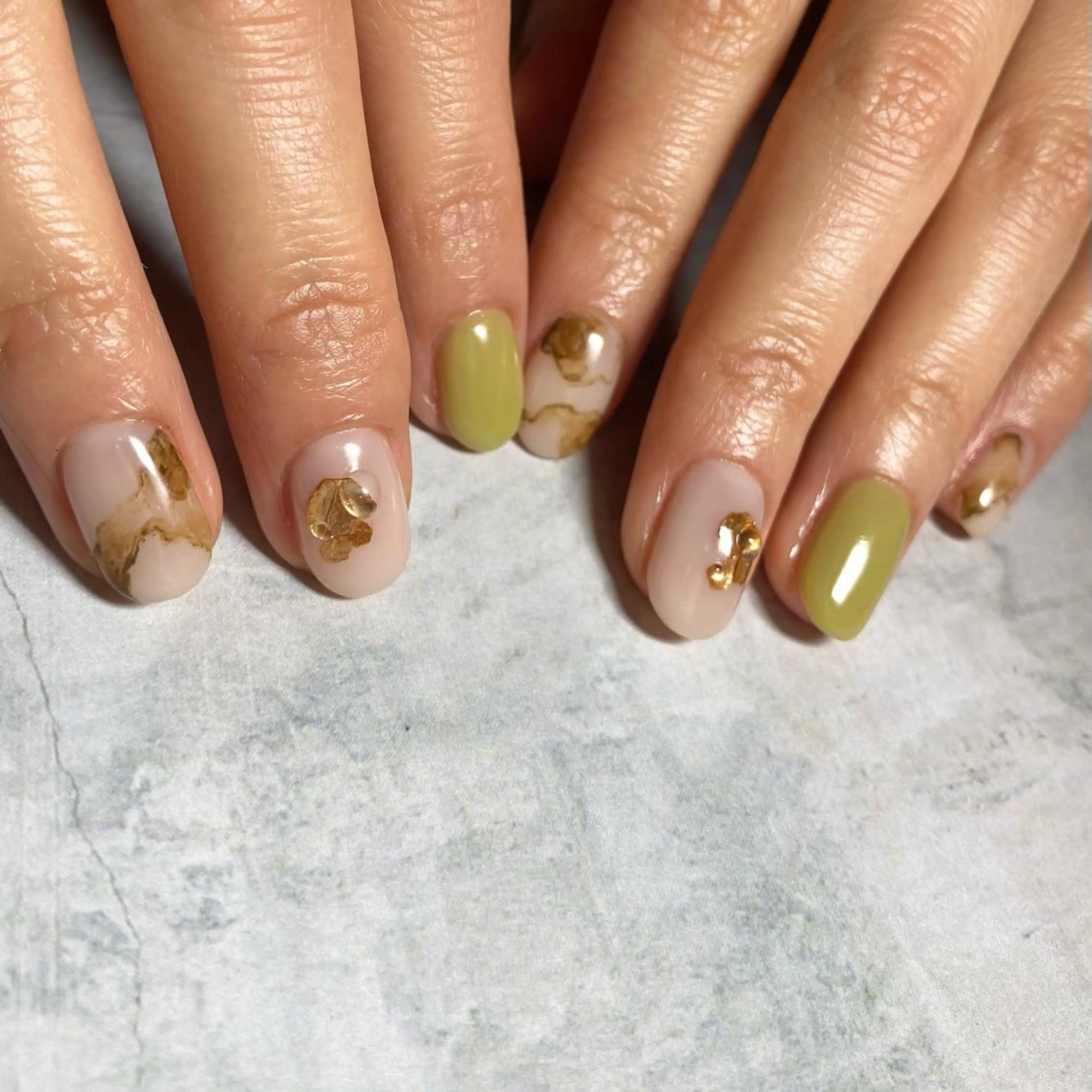 ネイル アートネイル ニュアンスネイル 春ネイル 夏ネイル 山田 貴子のネイルデザイン