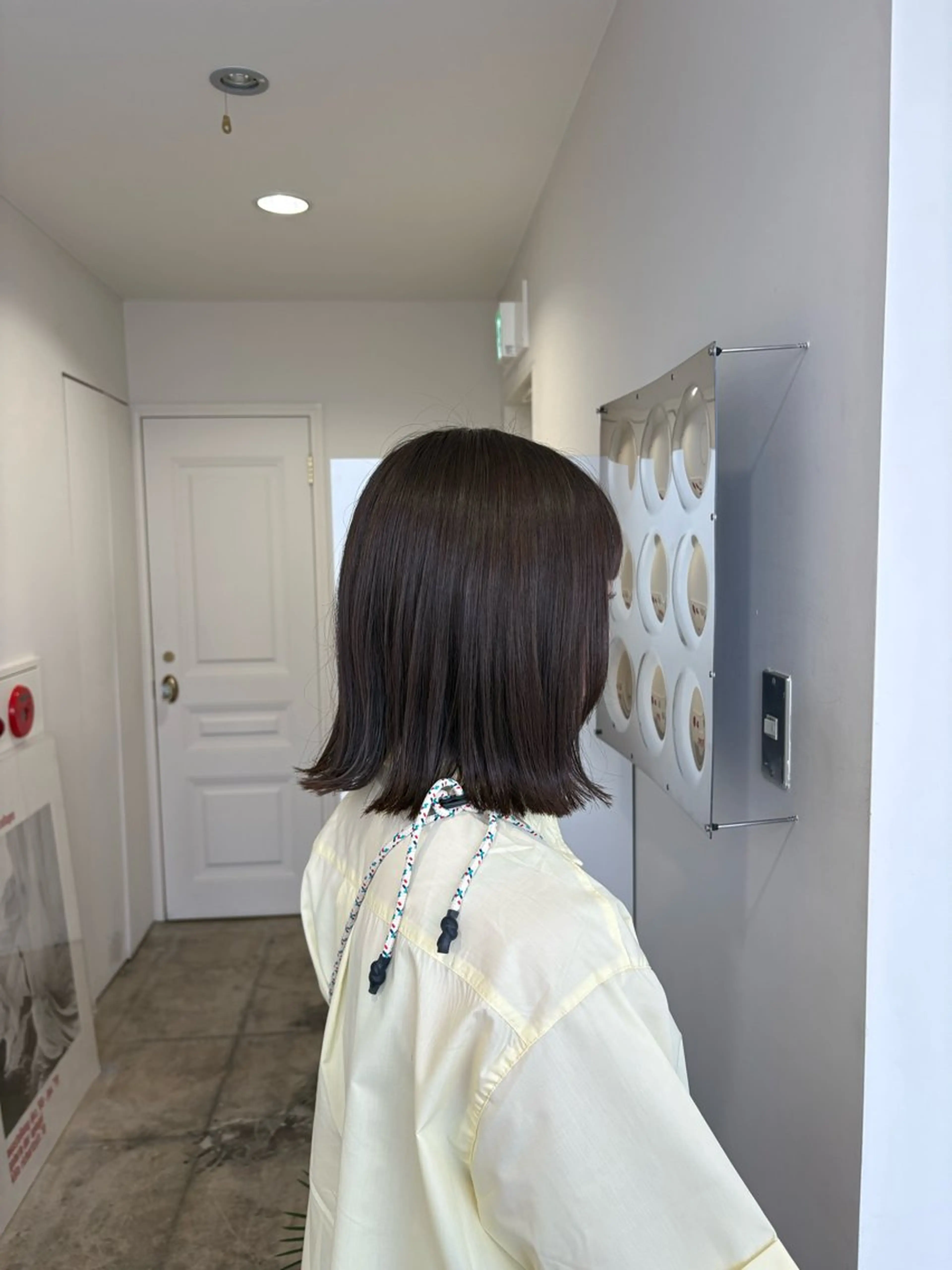 カラー ブラウンカラー オリーブブラウン カット ヘアカラー トリートメント Jr.スタイリスト ヨシノヒメカのヘアスタイル