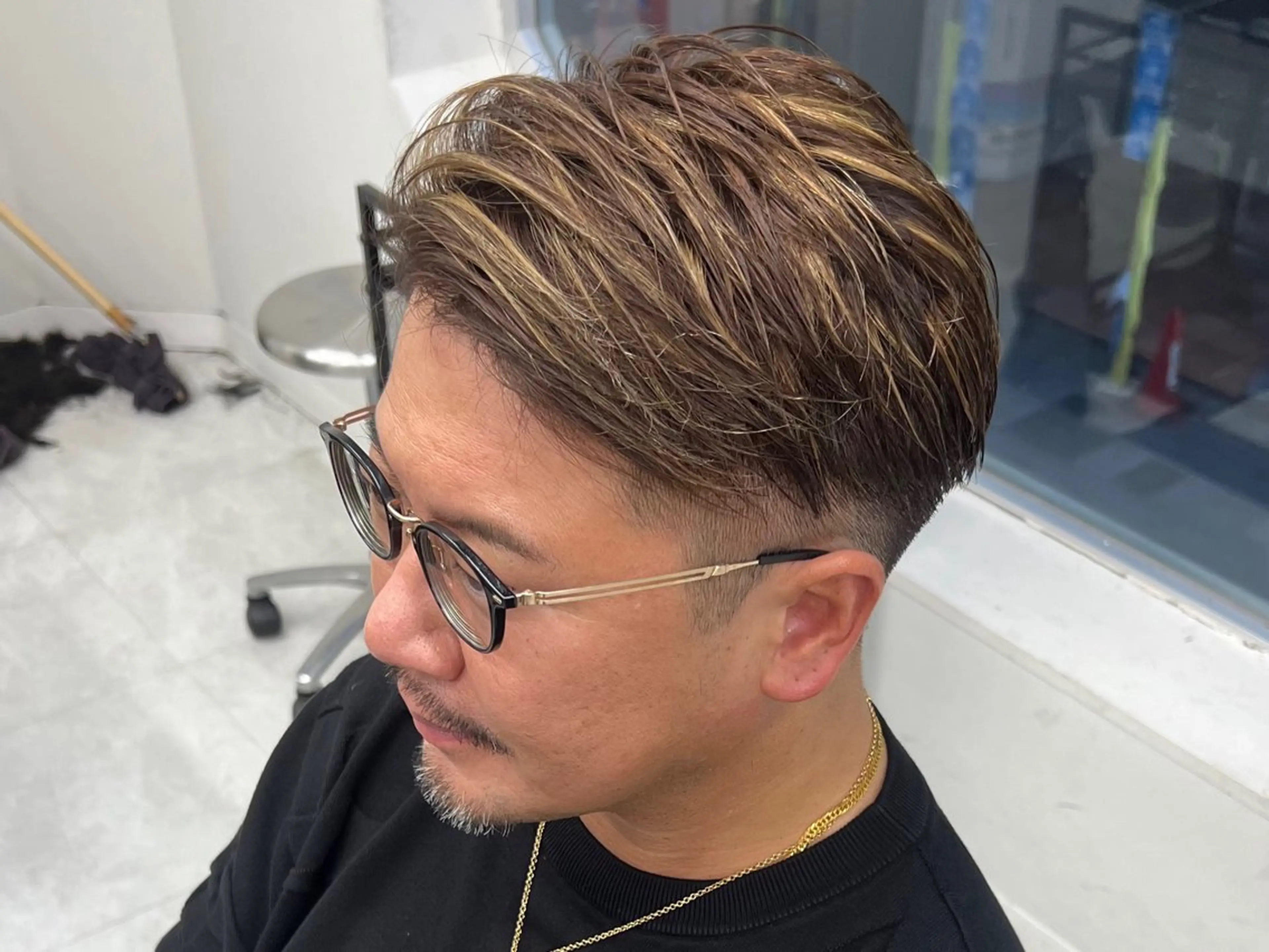 ショート パーマ メンズ カット ヘアカラー パーマ ヘアセット 垢抜けメンズパーマ/ DAICHIのヘアスタイル