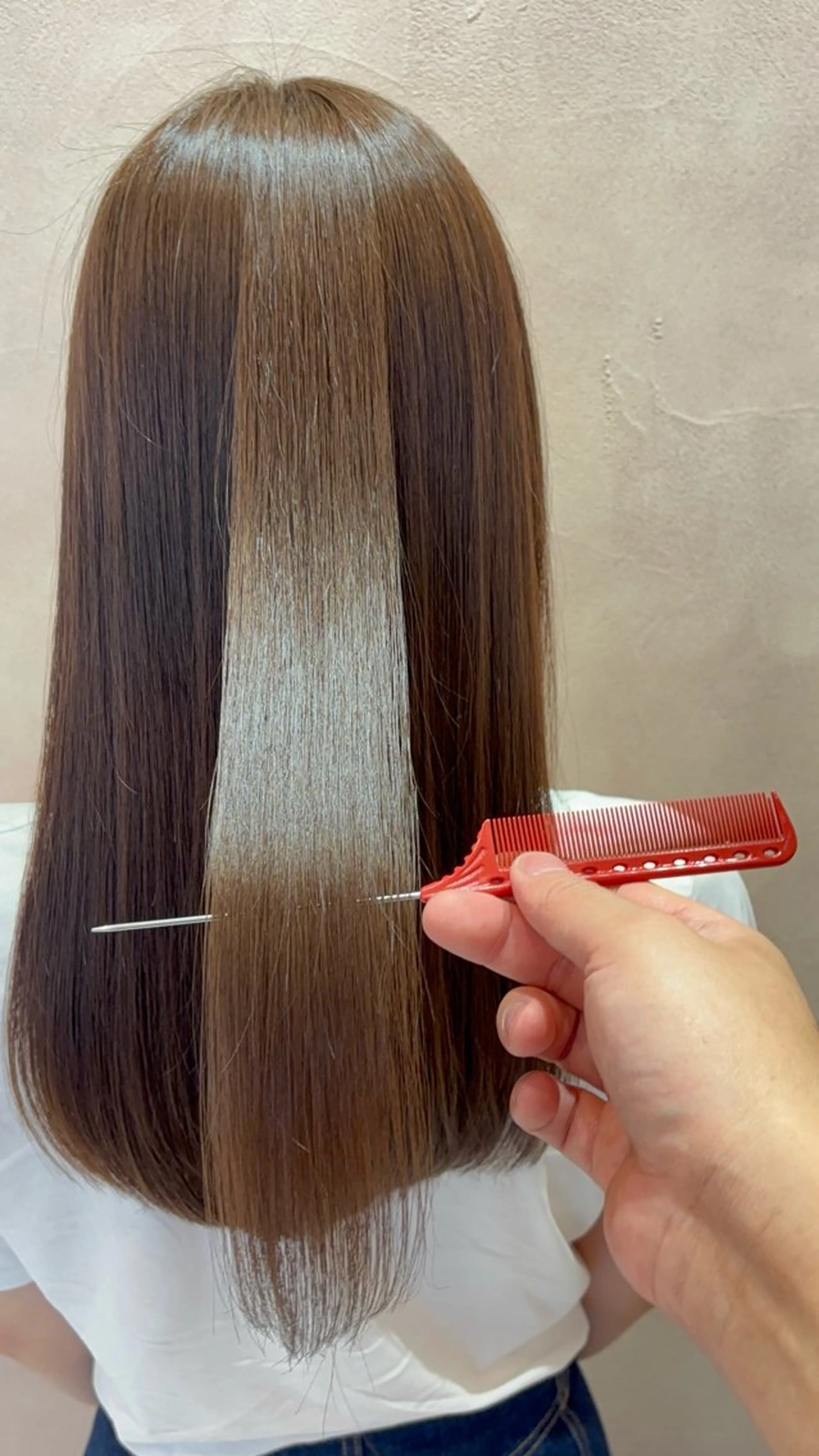 セミロング 髪質改善 on HAIR SALON所属・吉井　／髪質改善 on/キャナル博多のヘアスタイル