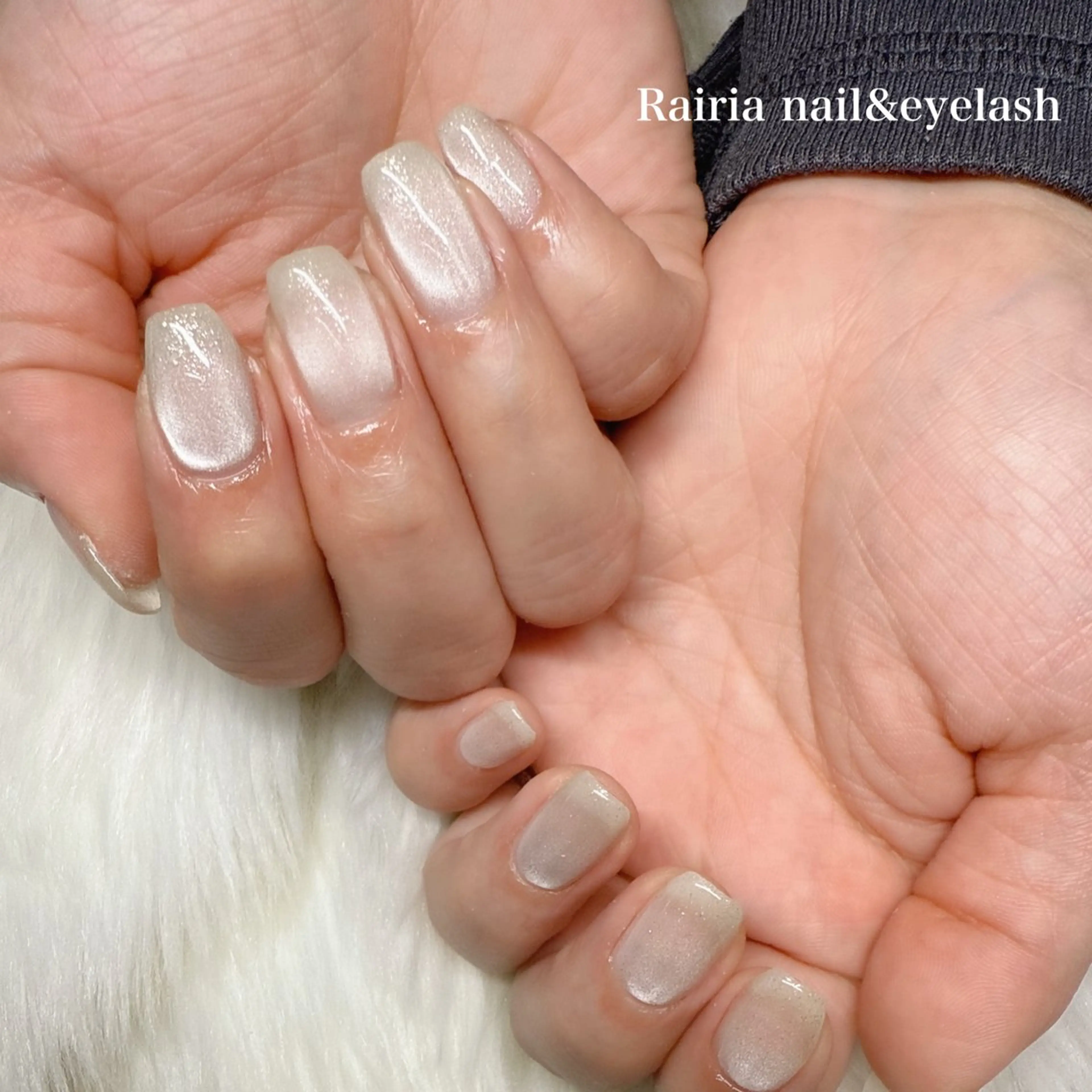 ネイル マグネットネイル マグネットワンカラー ワンカラーネイル Rairia   nail所属・屋敷 理奈のネイルデザイン