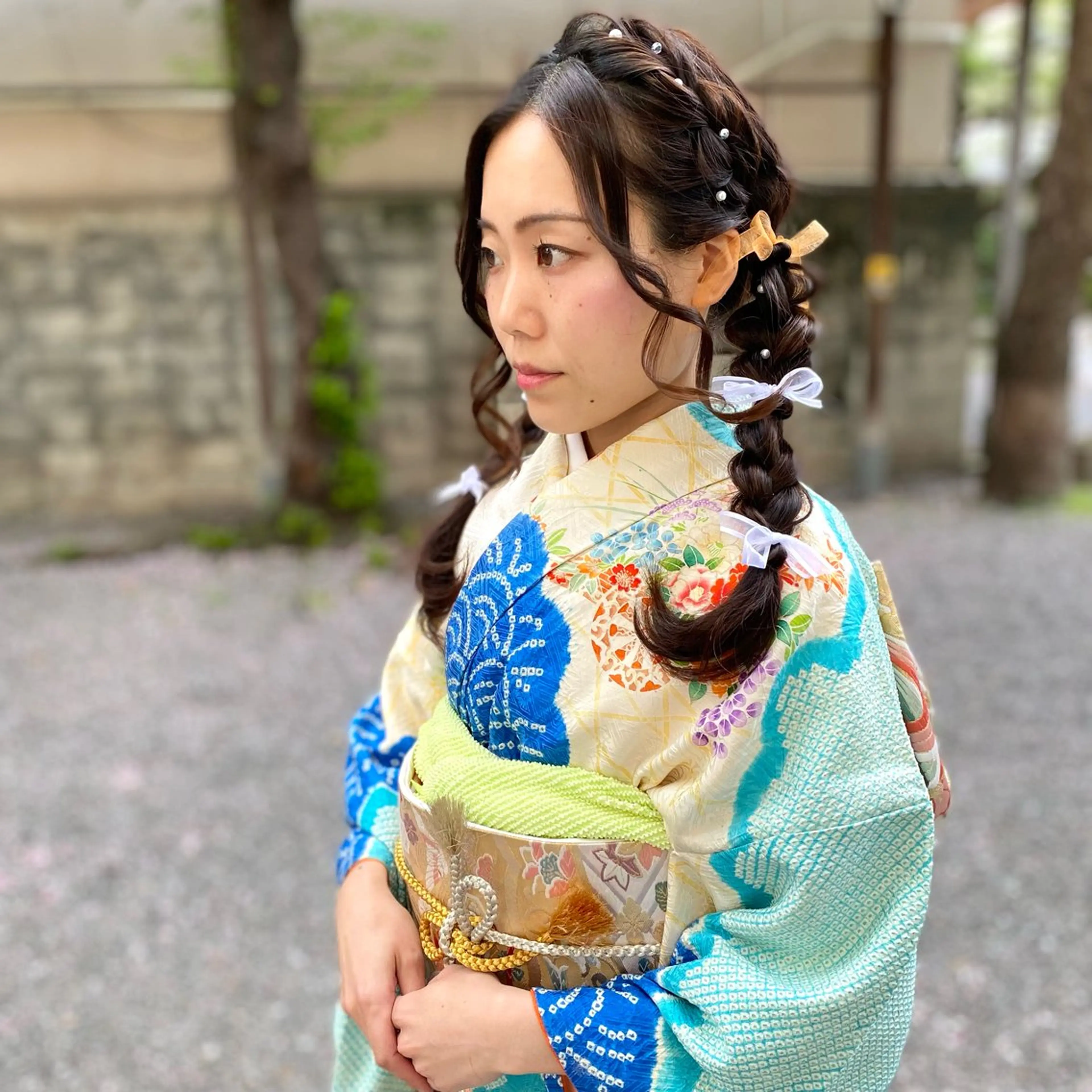 着付け GLOSS 心斎橋 山上のヘアスタイル