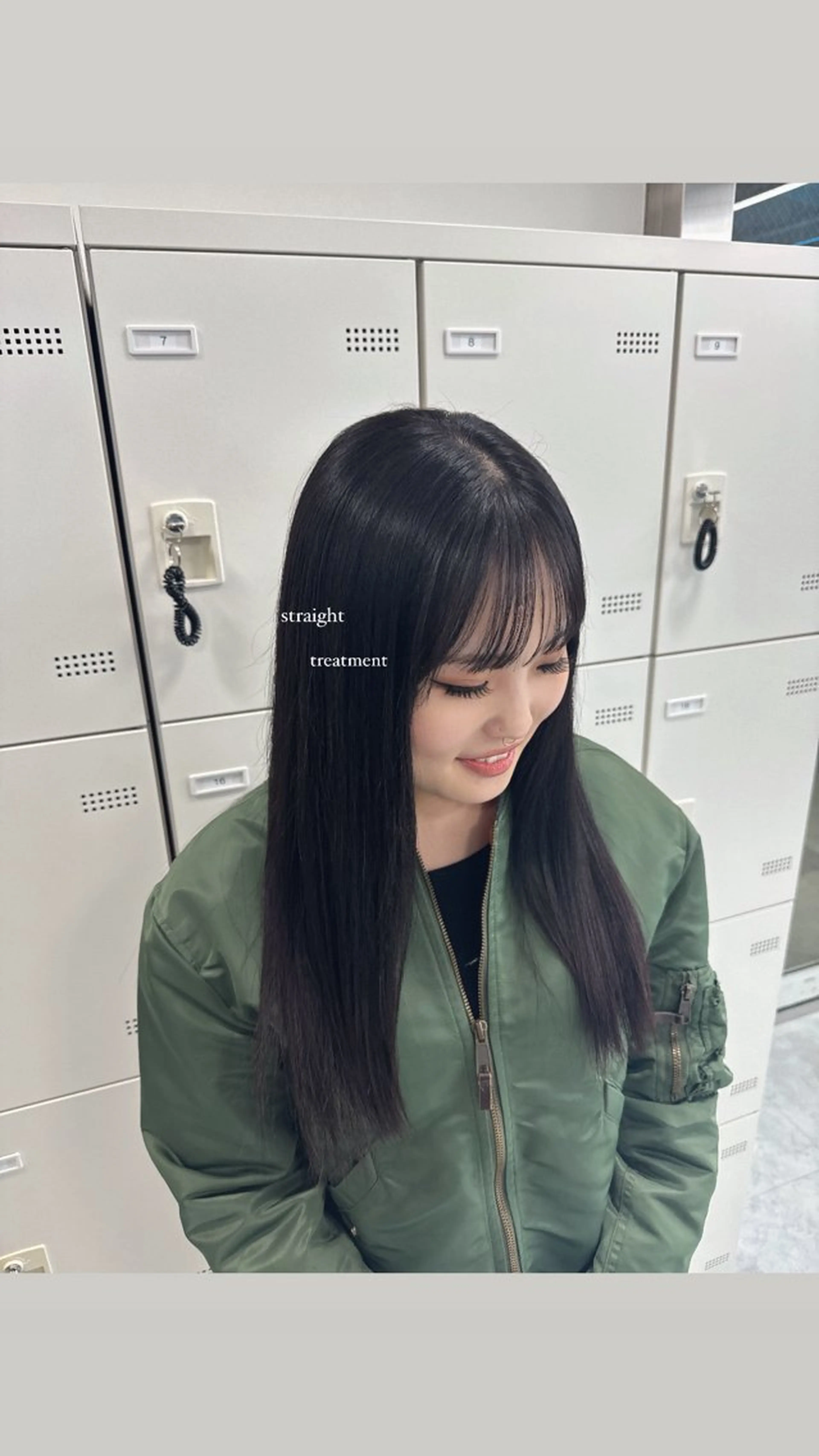 ロング カット 縮毛矯正 トリートメント noa🫧美髪/ 透明感カラーのヘアスタイル