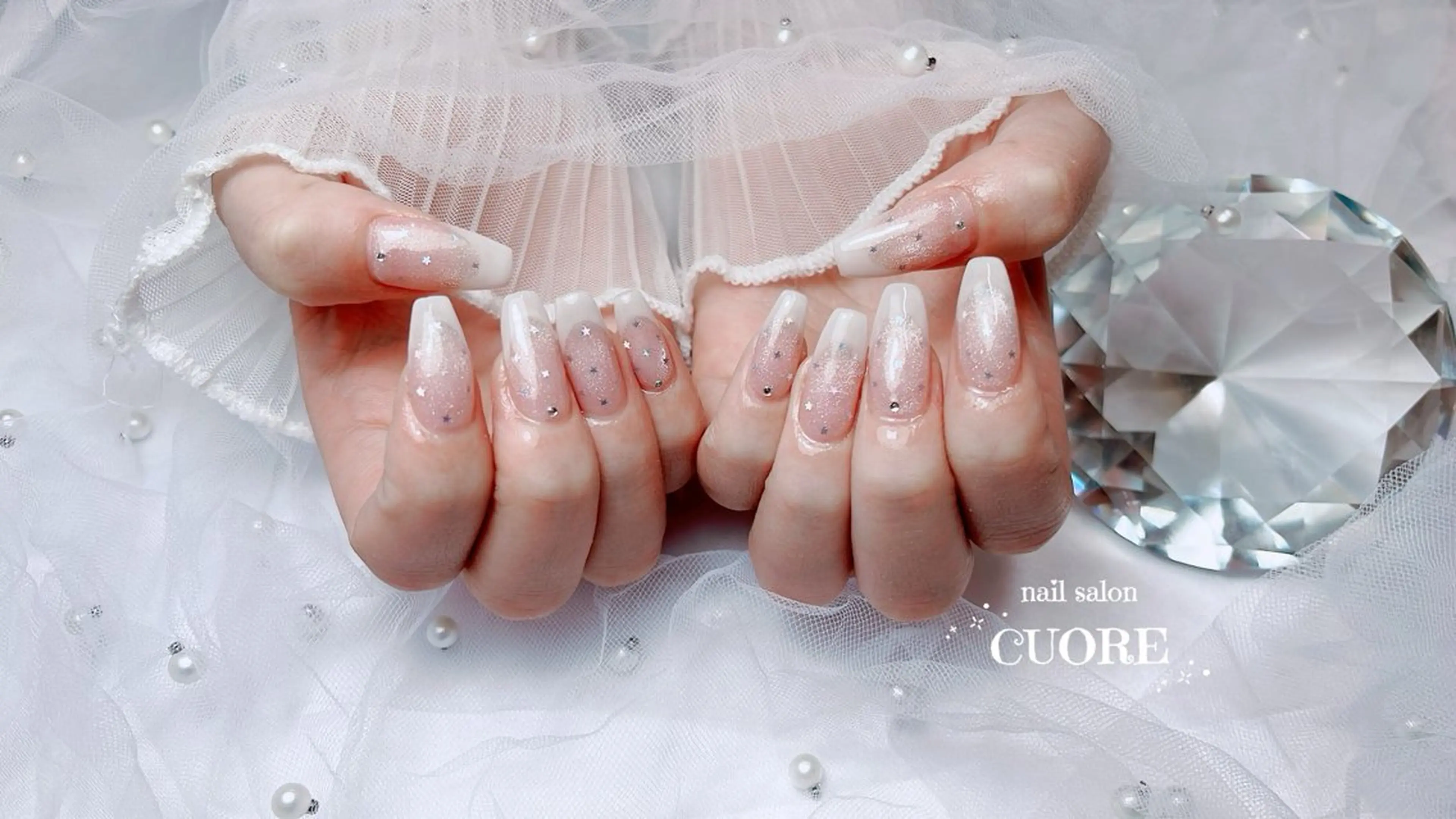 ネイル フレンチネイル マグネットネイル 持ち込み ハンドネイル CUORE____nail所属・nail salon CUOREのネイルデザイン