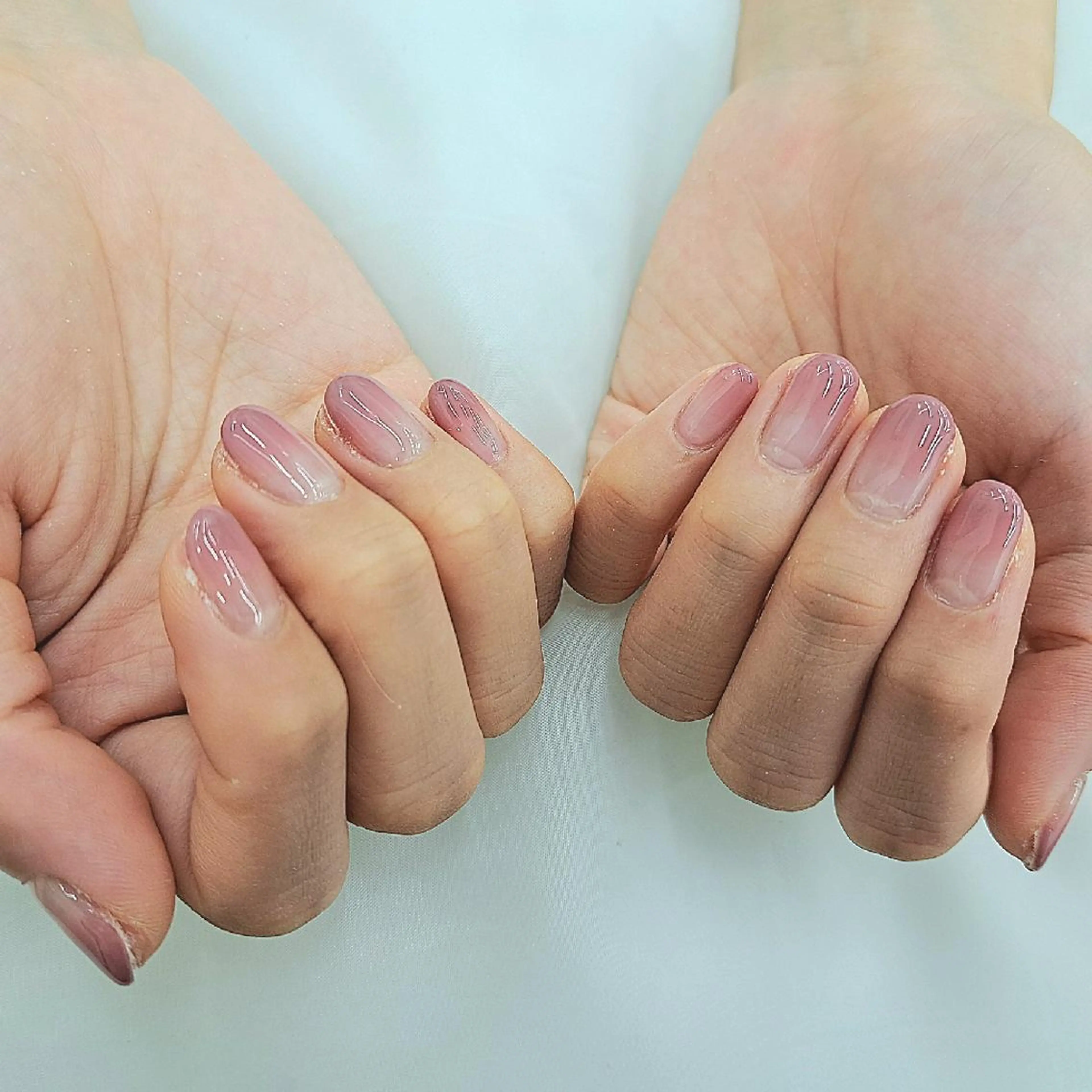 ネイル グラデーション ピンク パープル Bianca八王子 まえさだのネイルデザイン