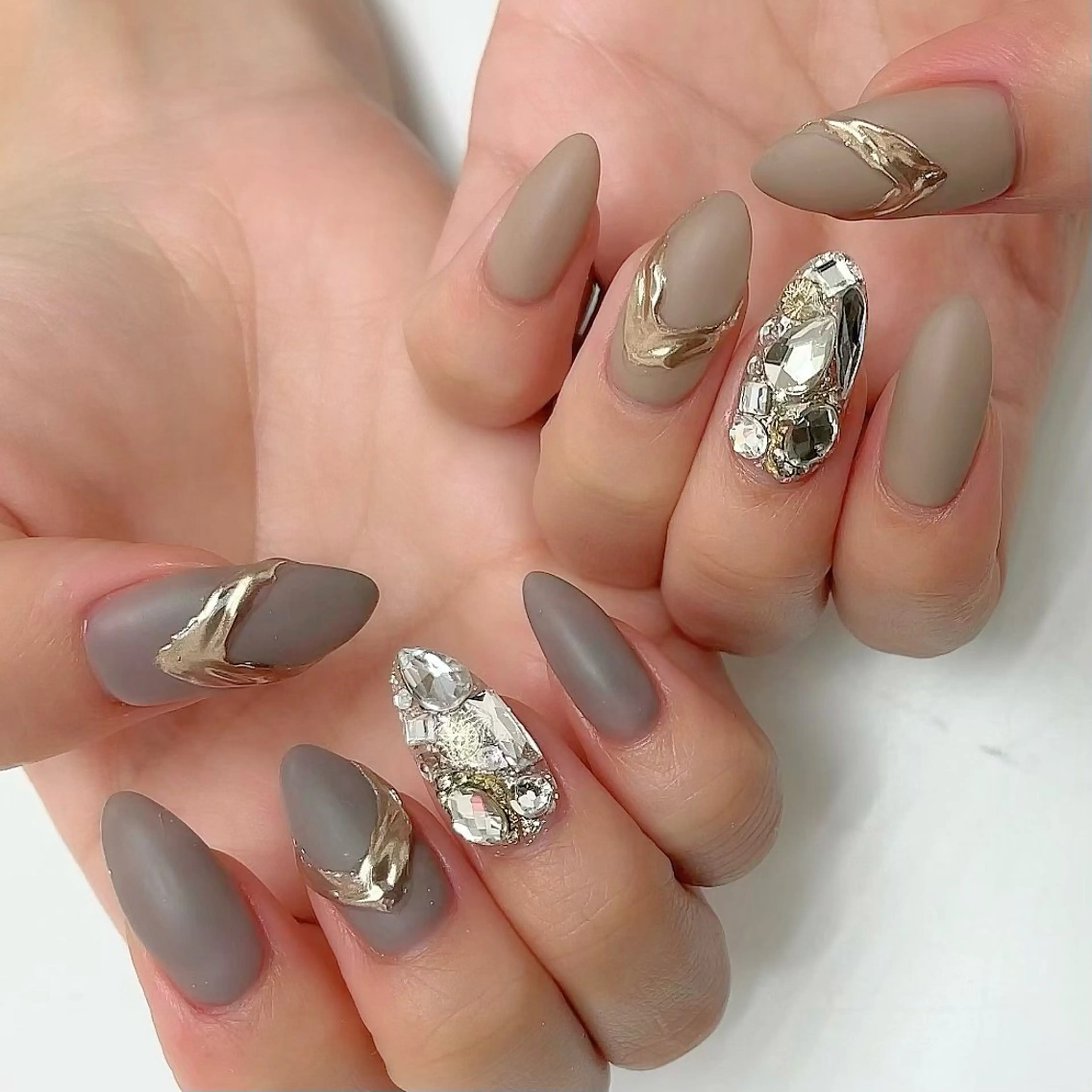 ネイル マットネイル ハンドネイル nailland♡ Airiのネイルデザイン