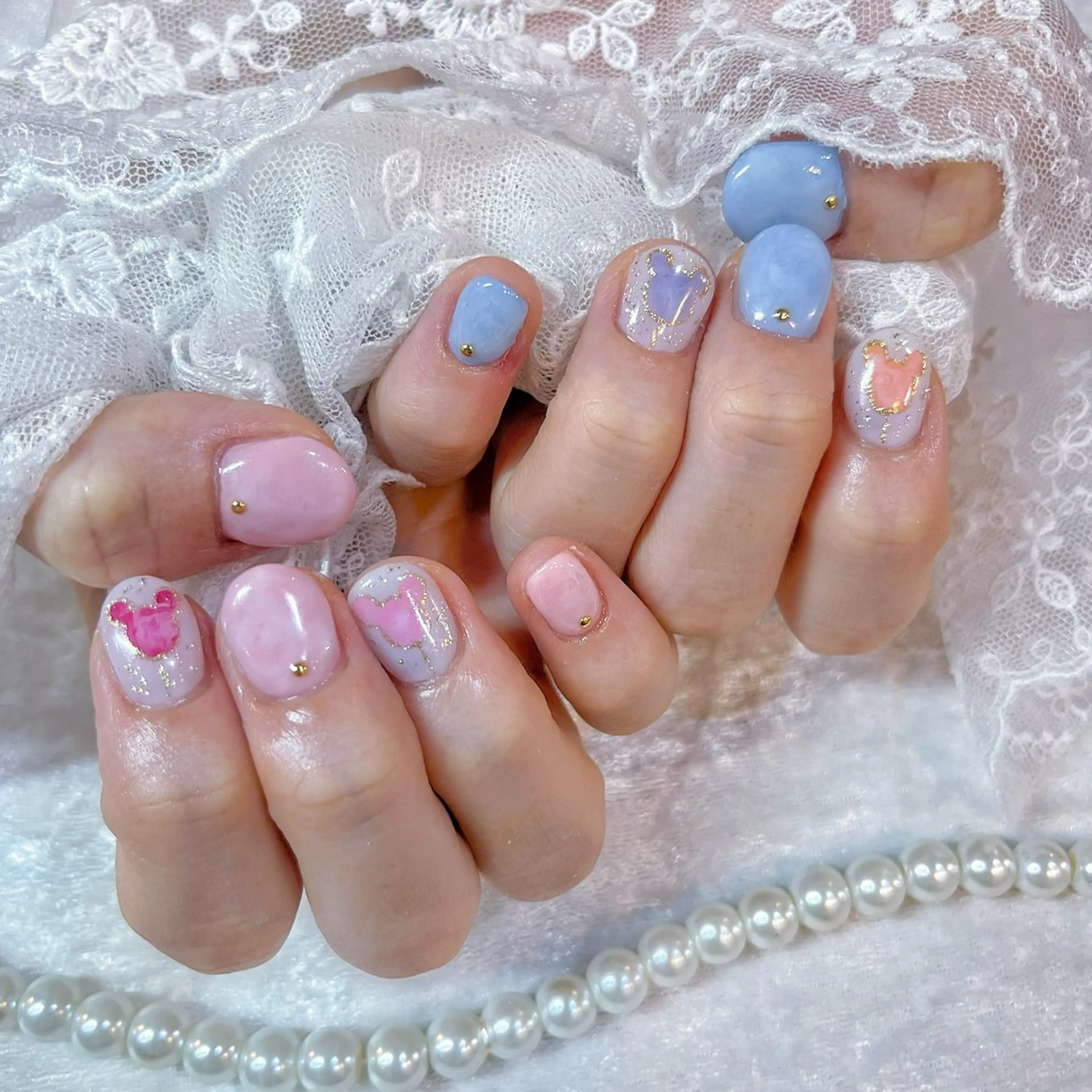 ネイル ハンドネイル Maya 🧊🫧‪のネイルデザイン