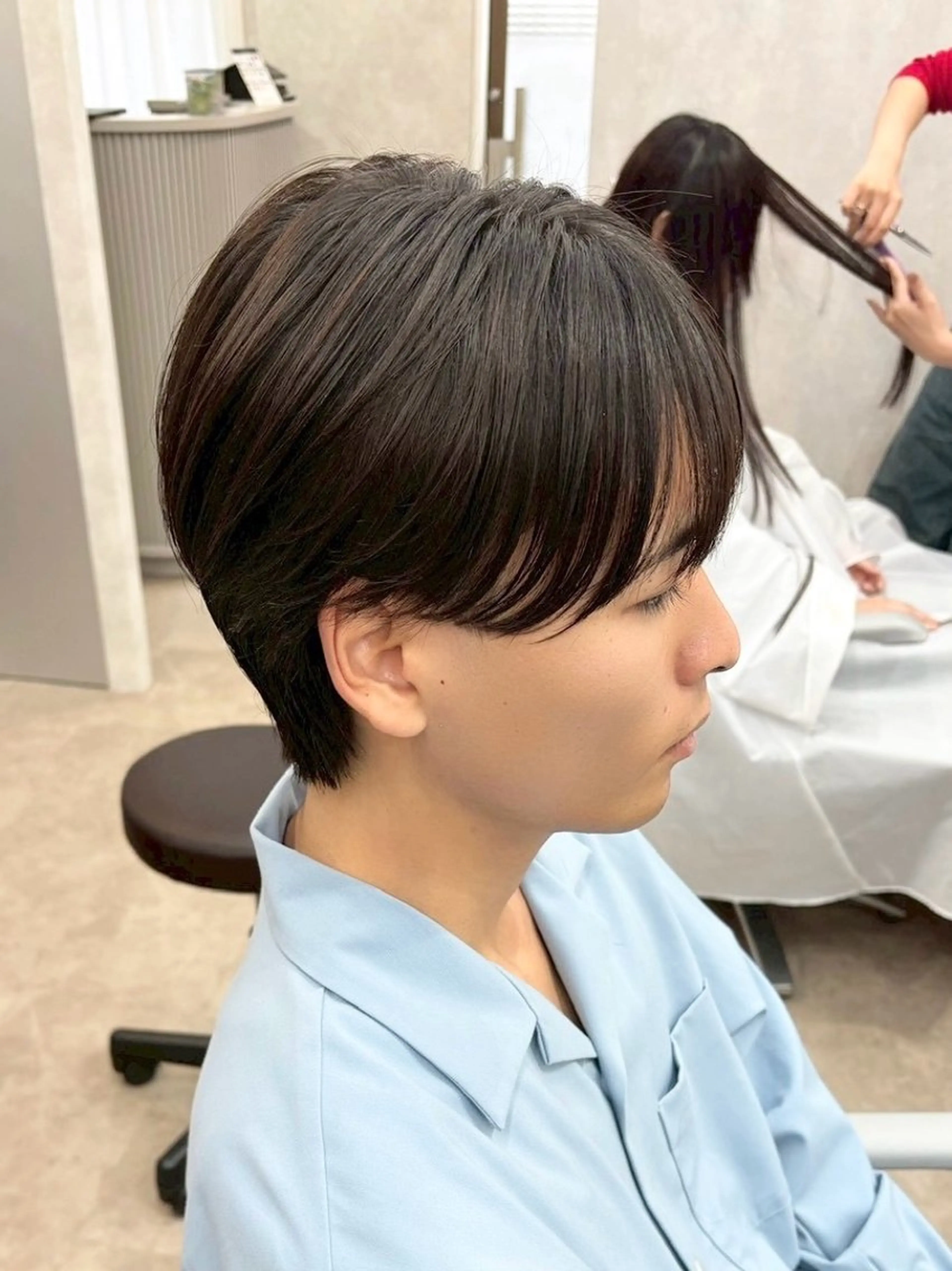 メンズ ニュアンスパーマ🌀 毛流れ🩶イザベラのヘアスタイル