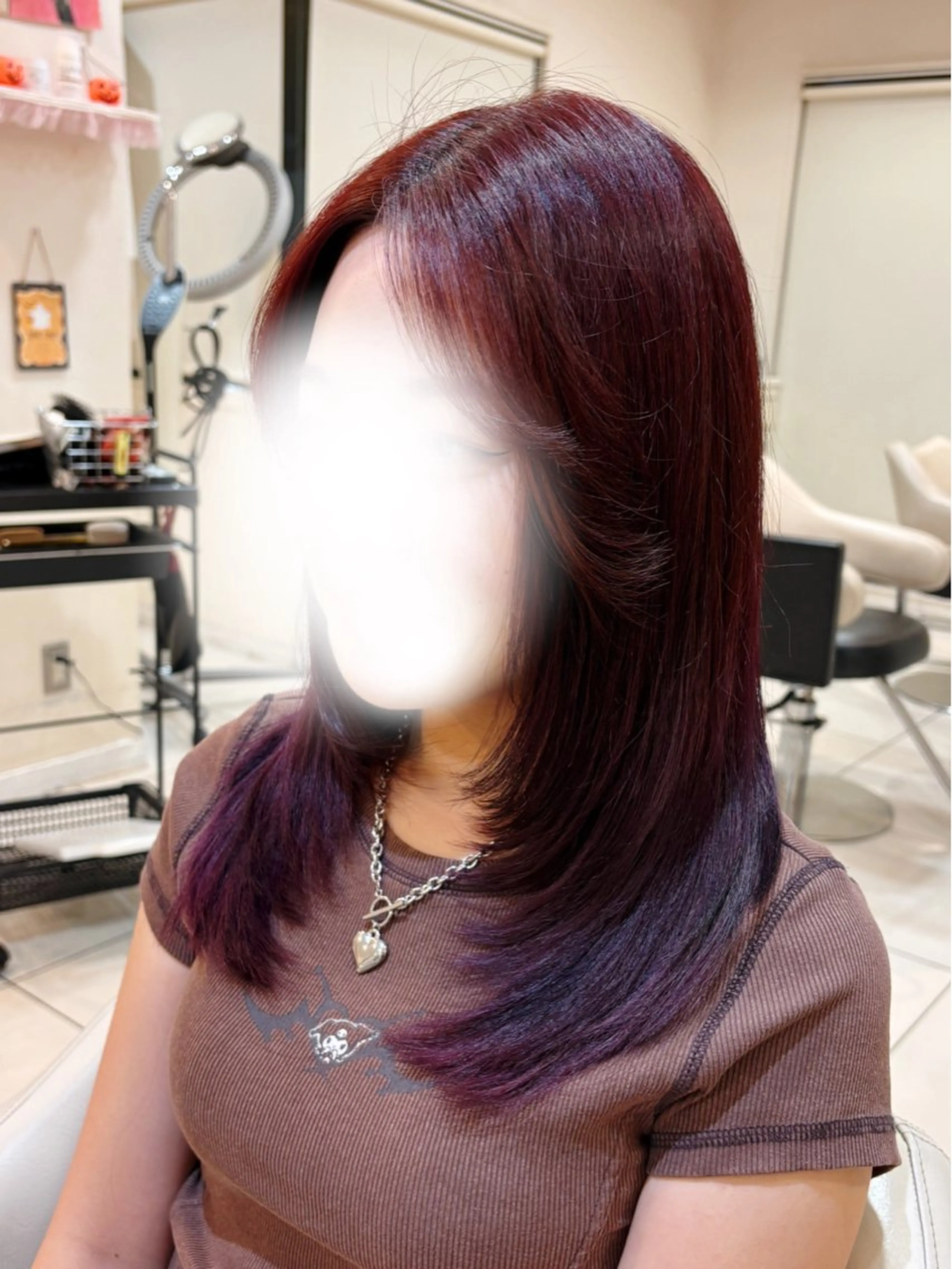 カラー レッドカラー カット ヘアカラー トリートメント 高橋 佑のヘアスタイル