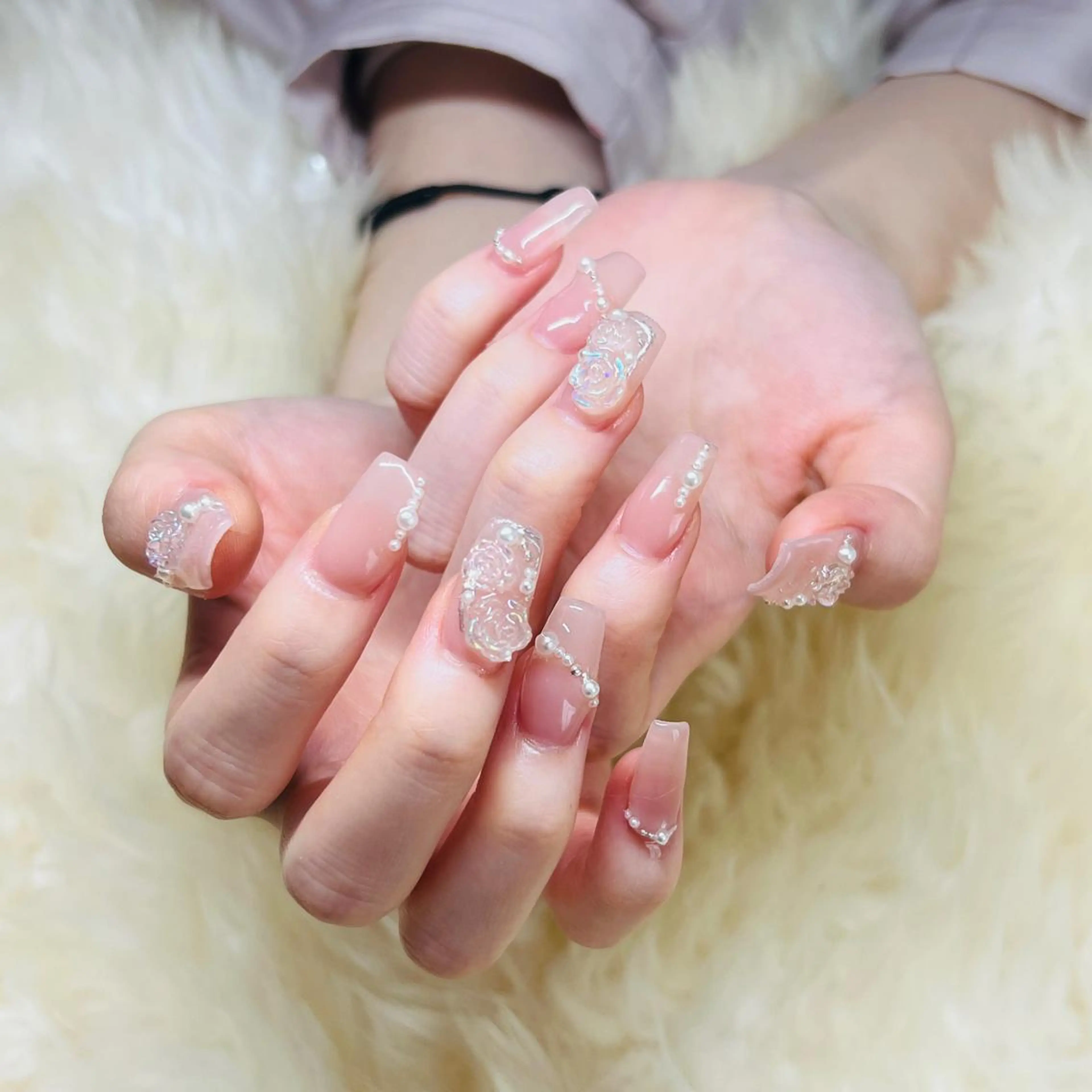 ロング ハンドネイル ハンドケア 💜MIYA nail川崎店のネイルデザイン