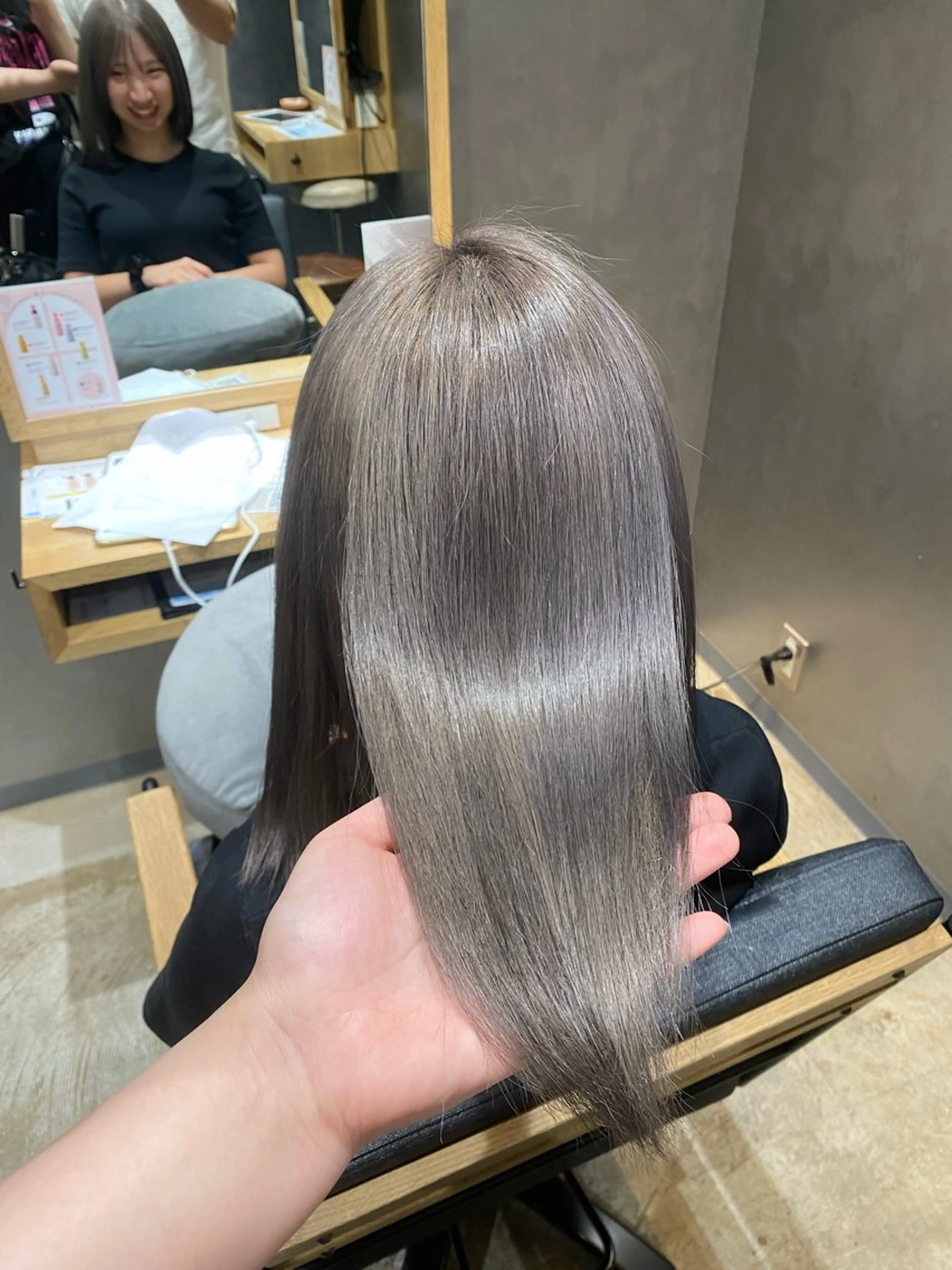 カラー 透明感カラー 稲田 ことみのヘアスタイル