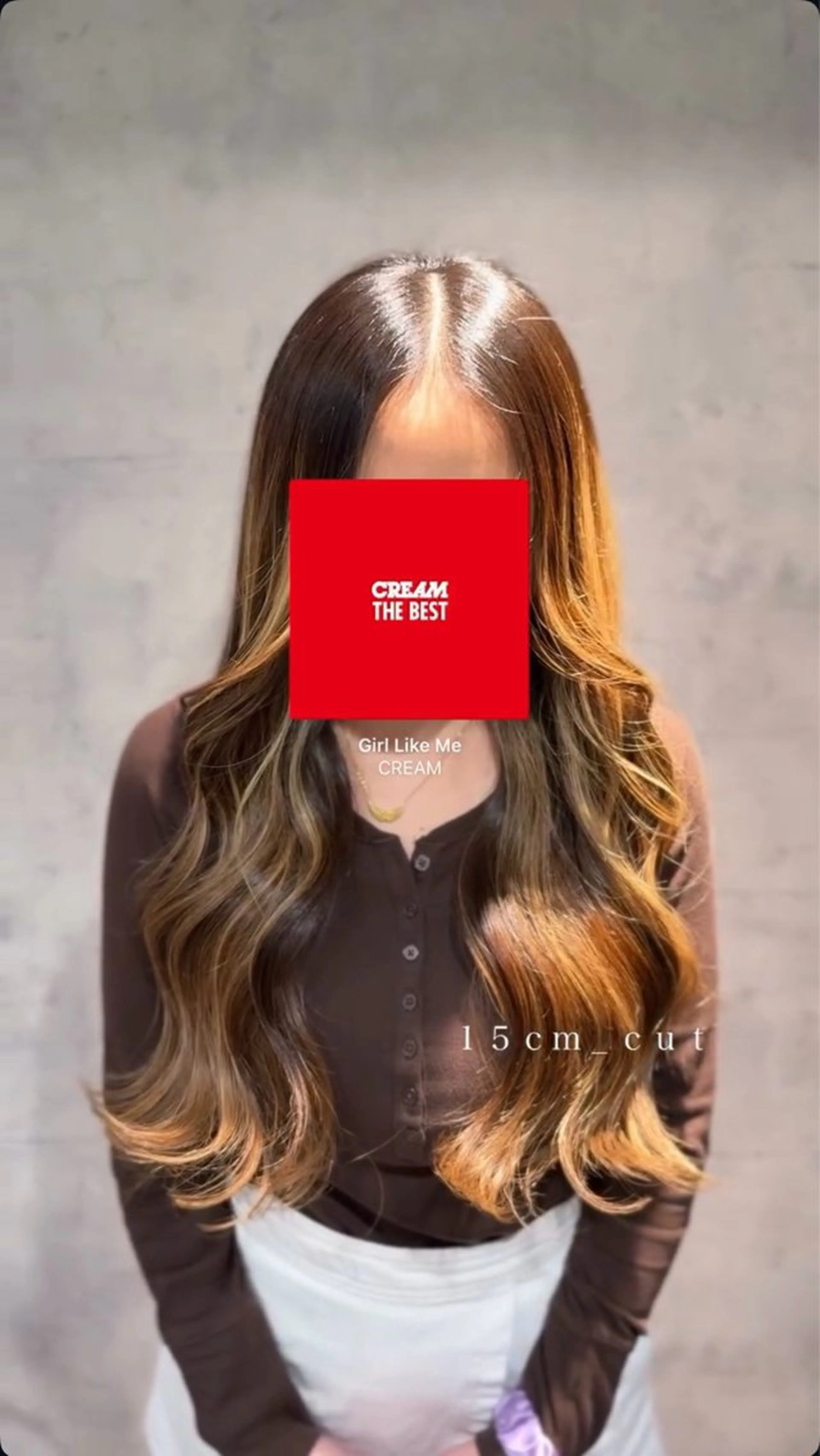 ロング カット Afinar  乃空（ノア）のヘアスタイル